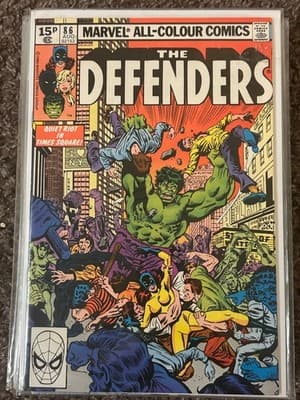 Marvel The Defenders #86 Aug 1980 Comic UK 15p Hulk Valkyrie Bronze Age VF - Image 1