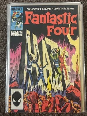 Marvel Fantastic Four 280 Comic Book July 65c Vintage Superhero - Image 1