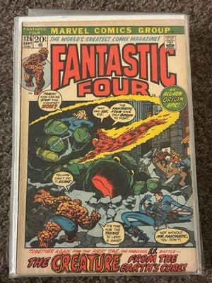 Marvel Fantastic Four #126 Sept Comic 20¢ The Creature From Earths Core - Image 1