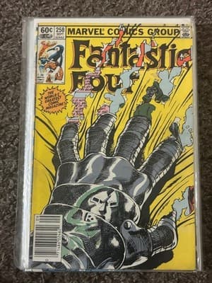 Marvel Fantastic Four #258 Comic Book Sept 60c Doctor Doom Cover Bagged Vintage - Image 1