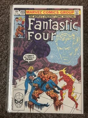 Marvel Fantastic Four #255 Comic Book June 60c Bagged Boarded Classic Cover - Image 1