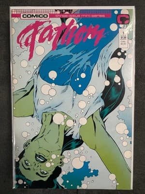 Comico Fathom 1-3 Complete Three-Issue Mini-Series Comic Set Blue Green Covers - Thumbnail 2