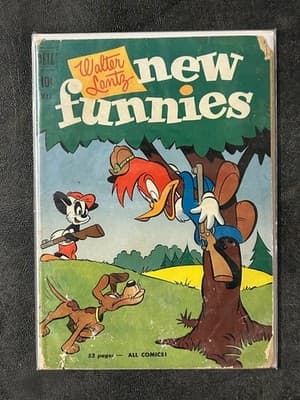 Lot 5 Dell Comic Books Walt Disney Uncle Scrooge Toby Tyler New Funnies - Thumbnail 5