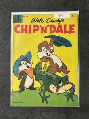 Walt Disney Chip N Dale Comic Lot Dell 3 Vintage 10c Cartoon Comics Collectors - Thumbnail 4