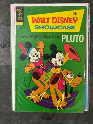 Walt Disney Gold Key Comic Lot 6 Vintage Mickey Moby Duck Pluto Uncle Scrooge - Thumbnail 5