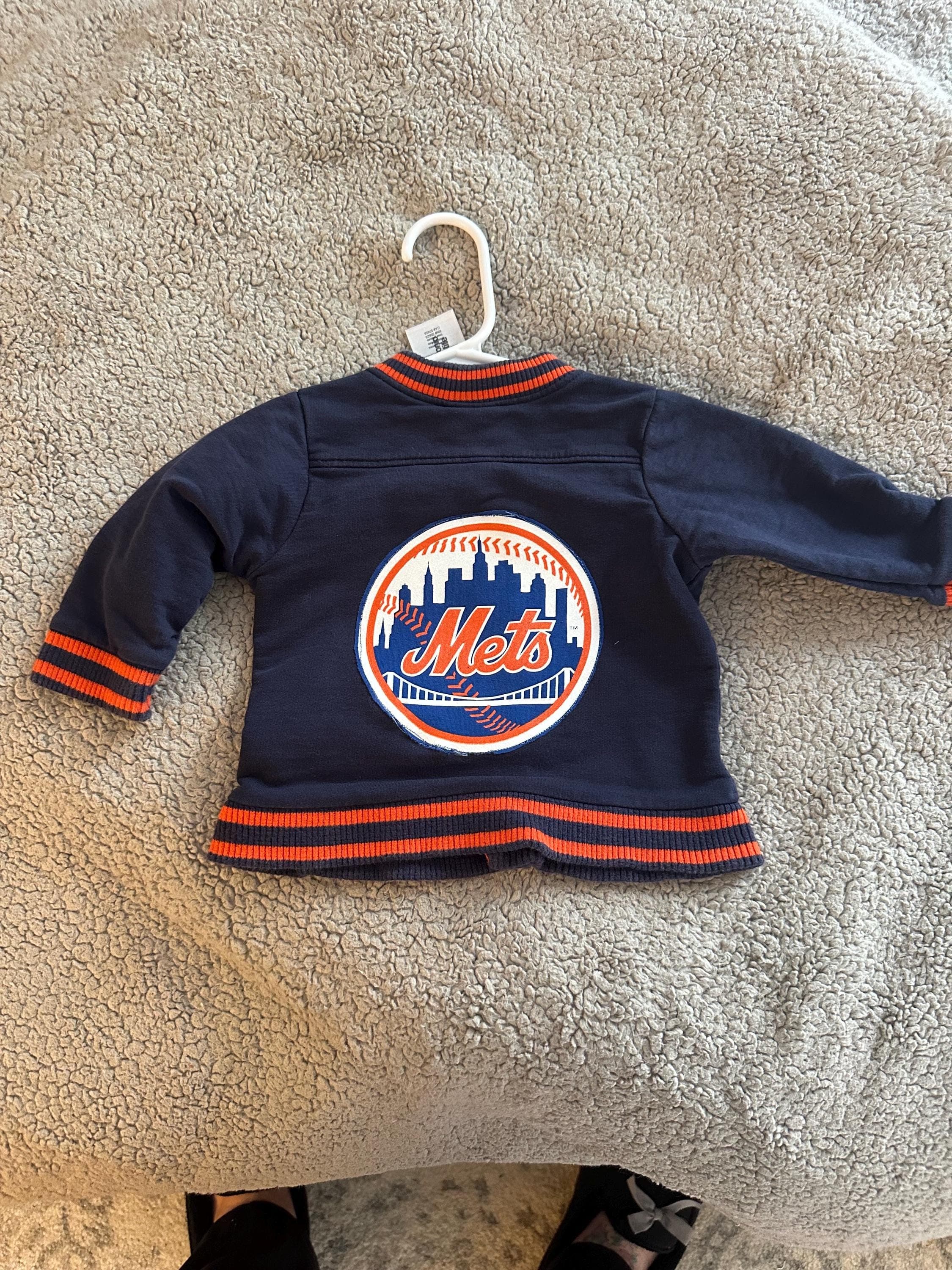 Denim jacket, future All-Star with Mets on the back - Image 1