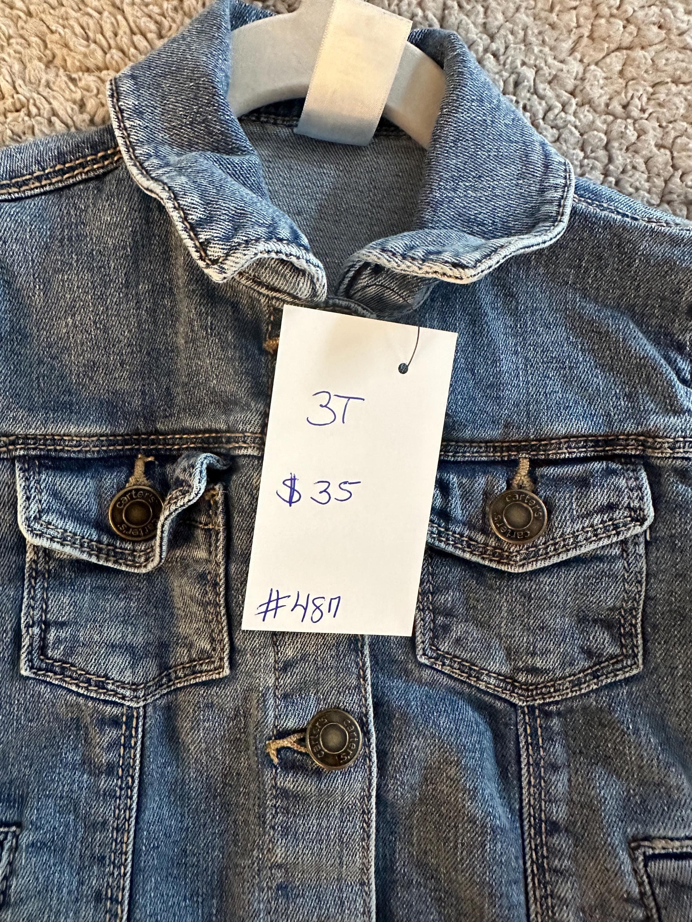 Denim jacket with Sesame Street on the back - Thumbnail 3