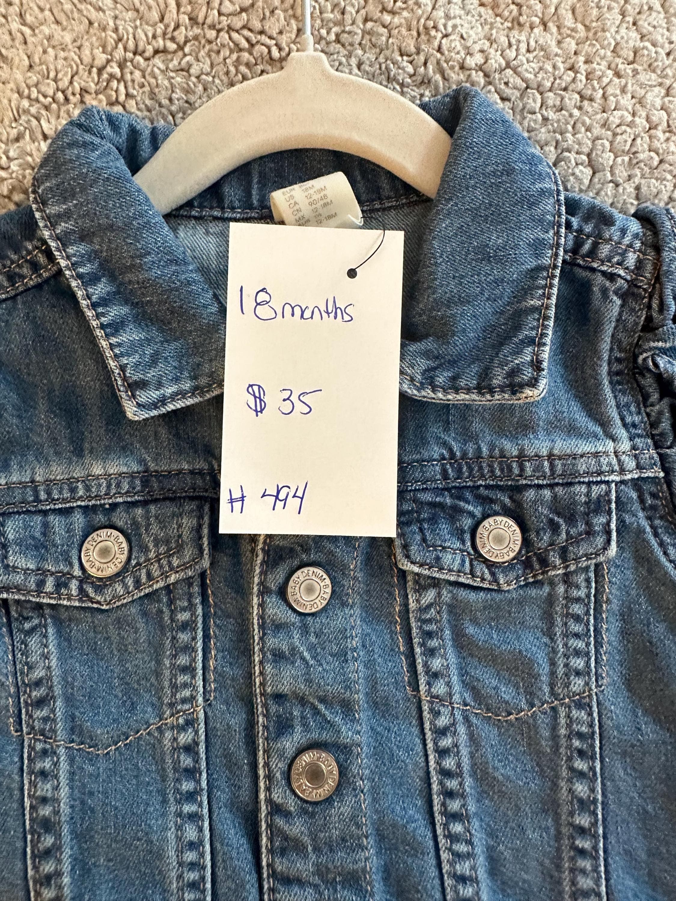 Denim jacket with daddy’s girl - Thumbnail 3