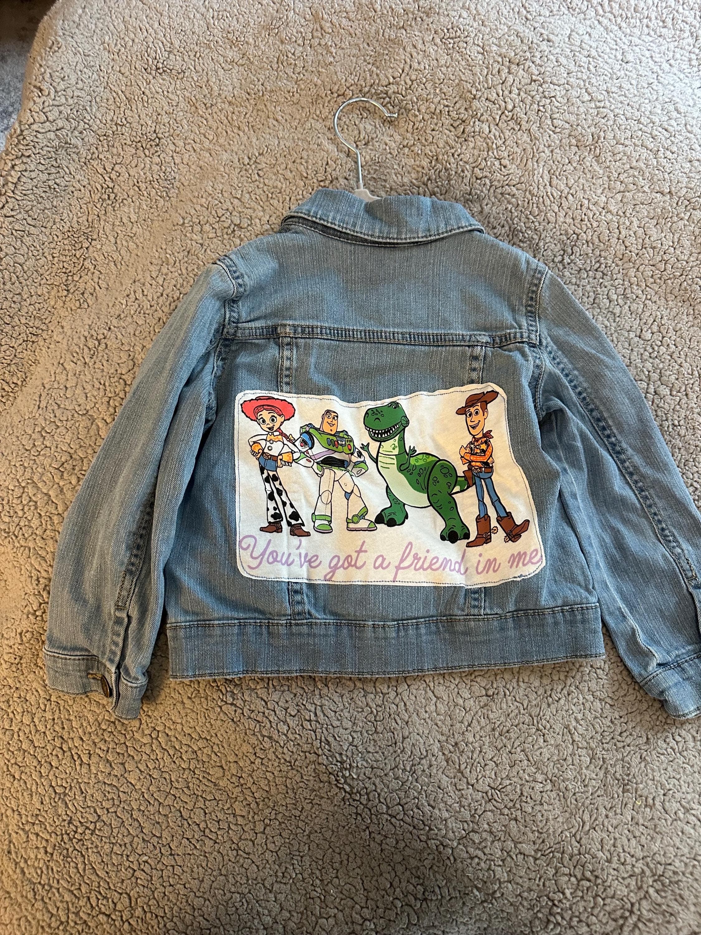 Denim jacket with Toy story you got a friend in me - Image 1