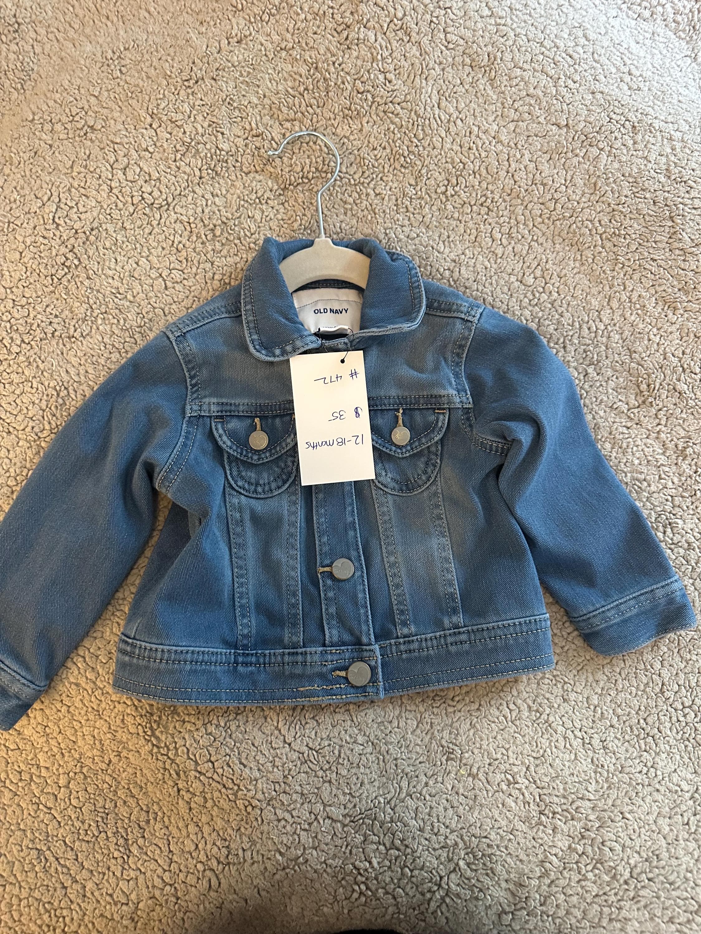 Denim jacket with stomp stomp - Thumbnail 2