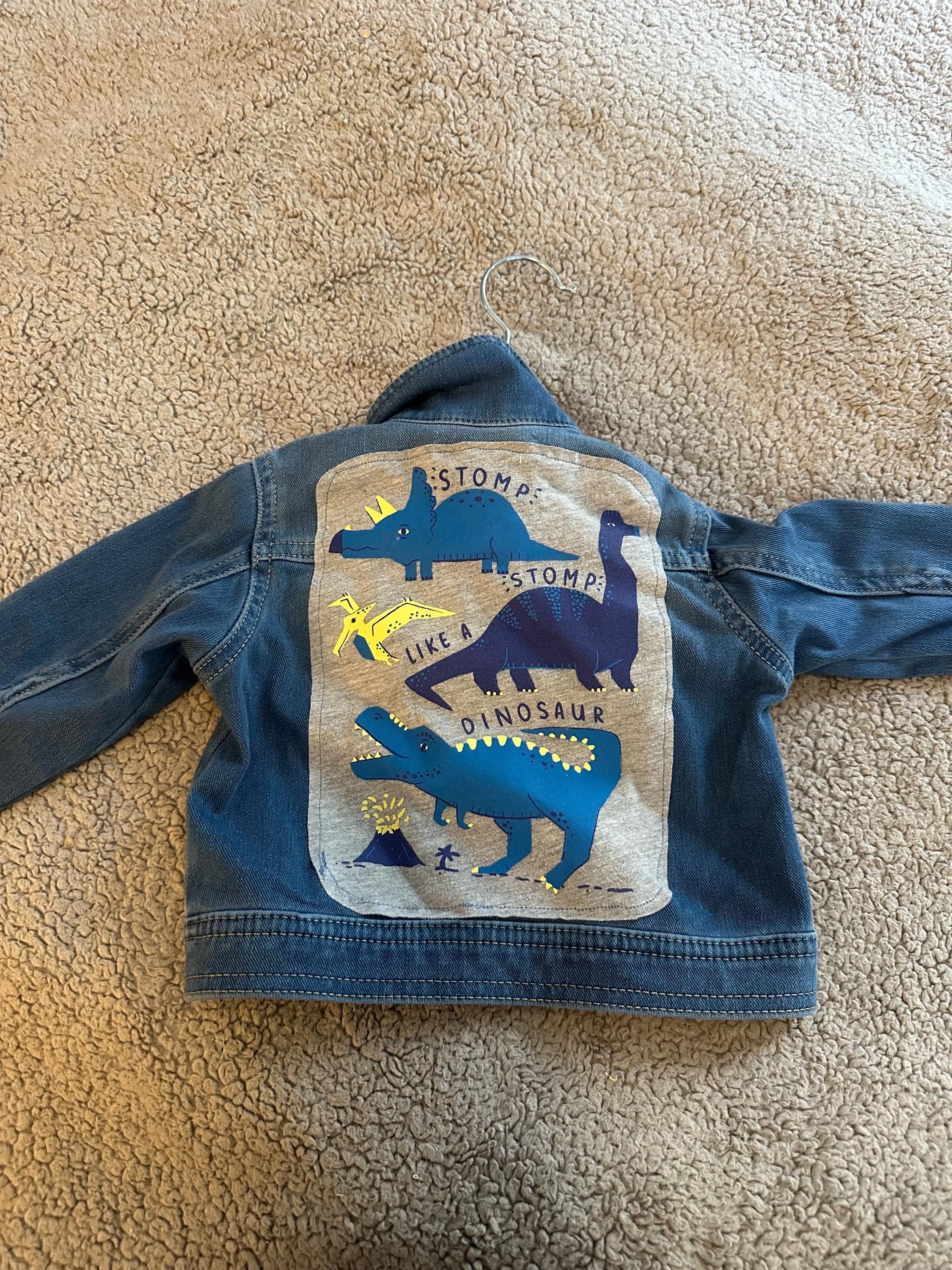 Denim jacket with stomp stomp - Image 1