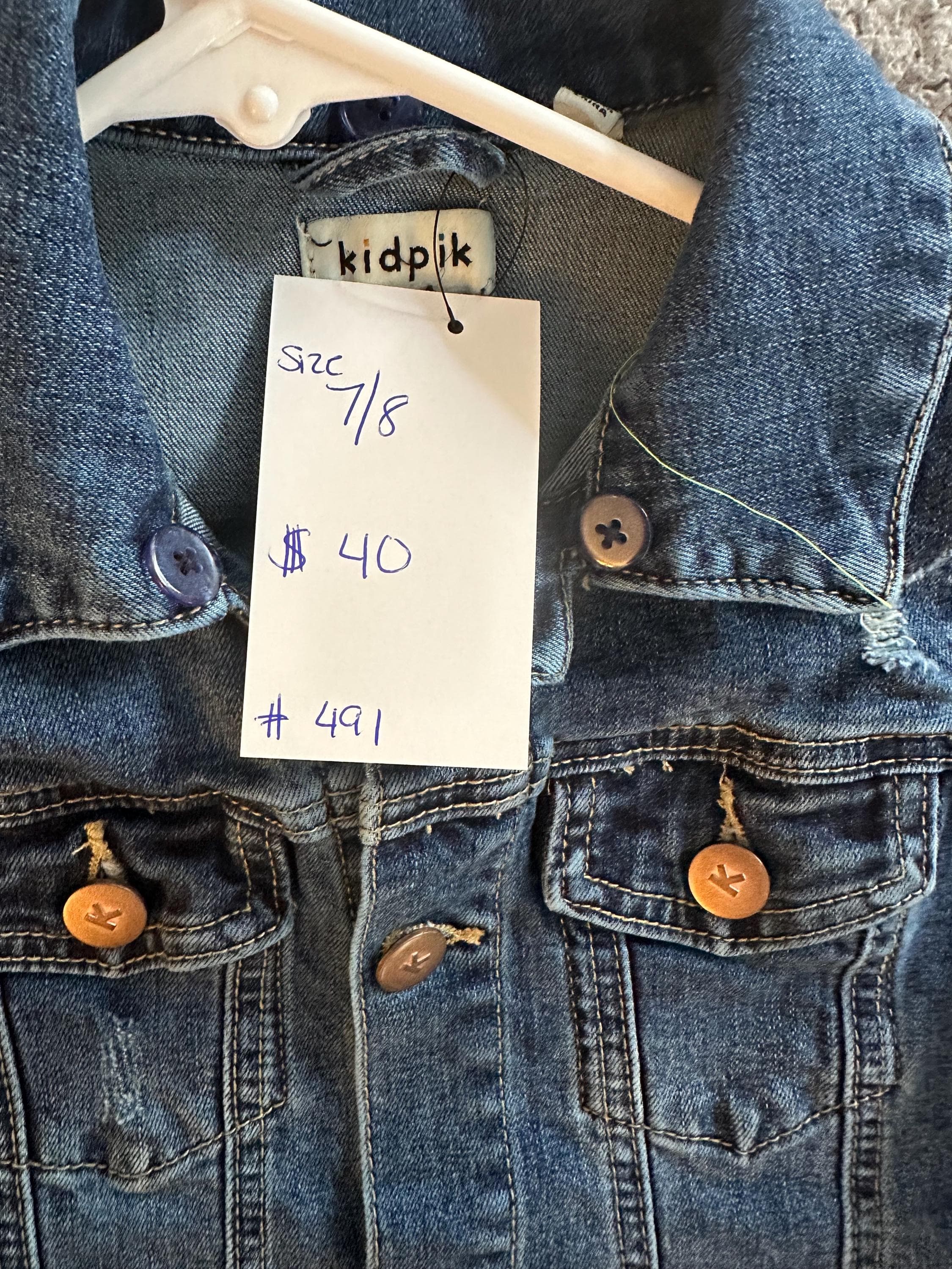 Denim jacket with Disney on the back - Thumbnail 3