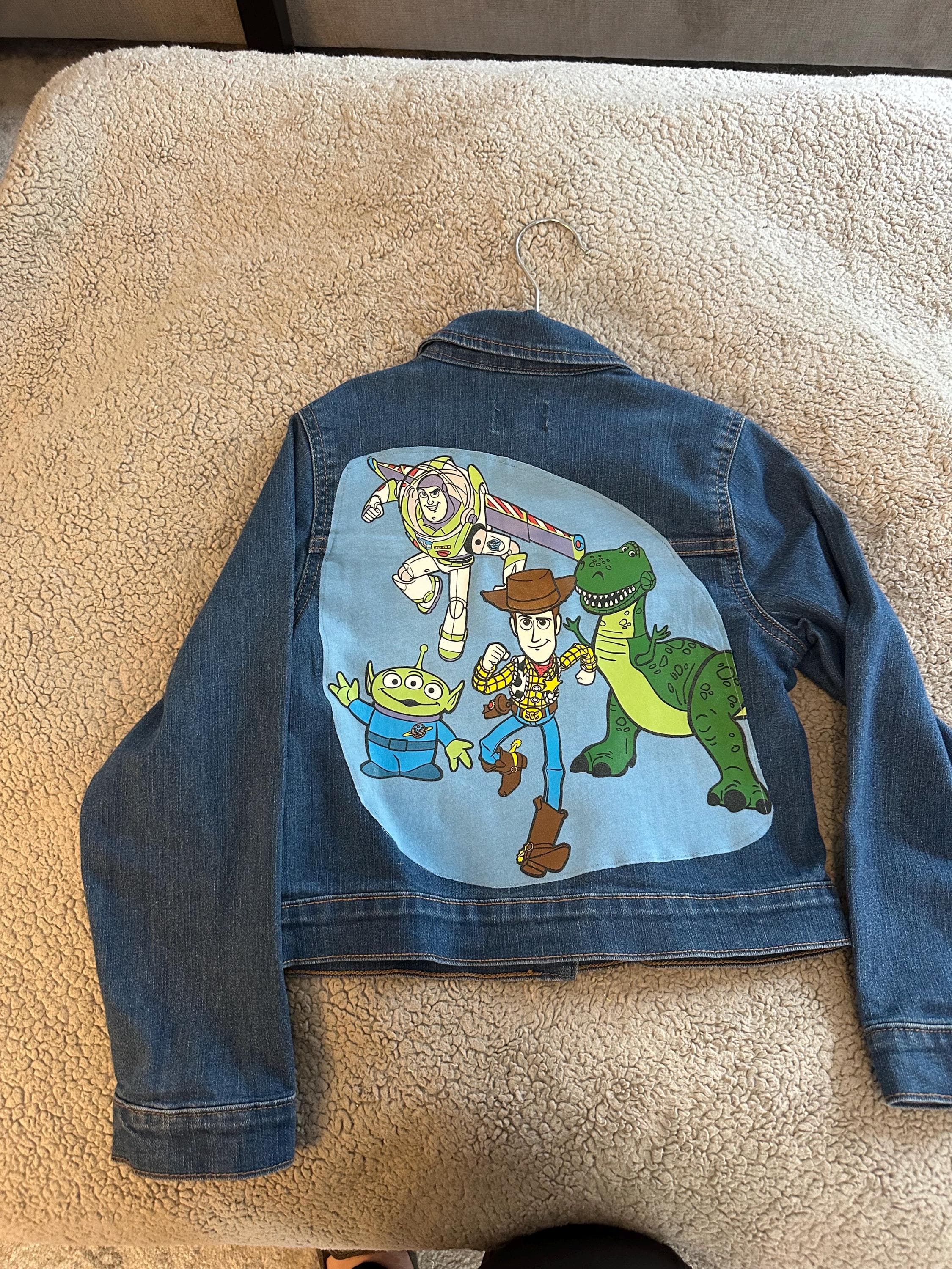 Denim jacket with Toy story on the back - Image 1