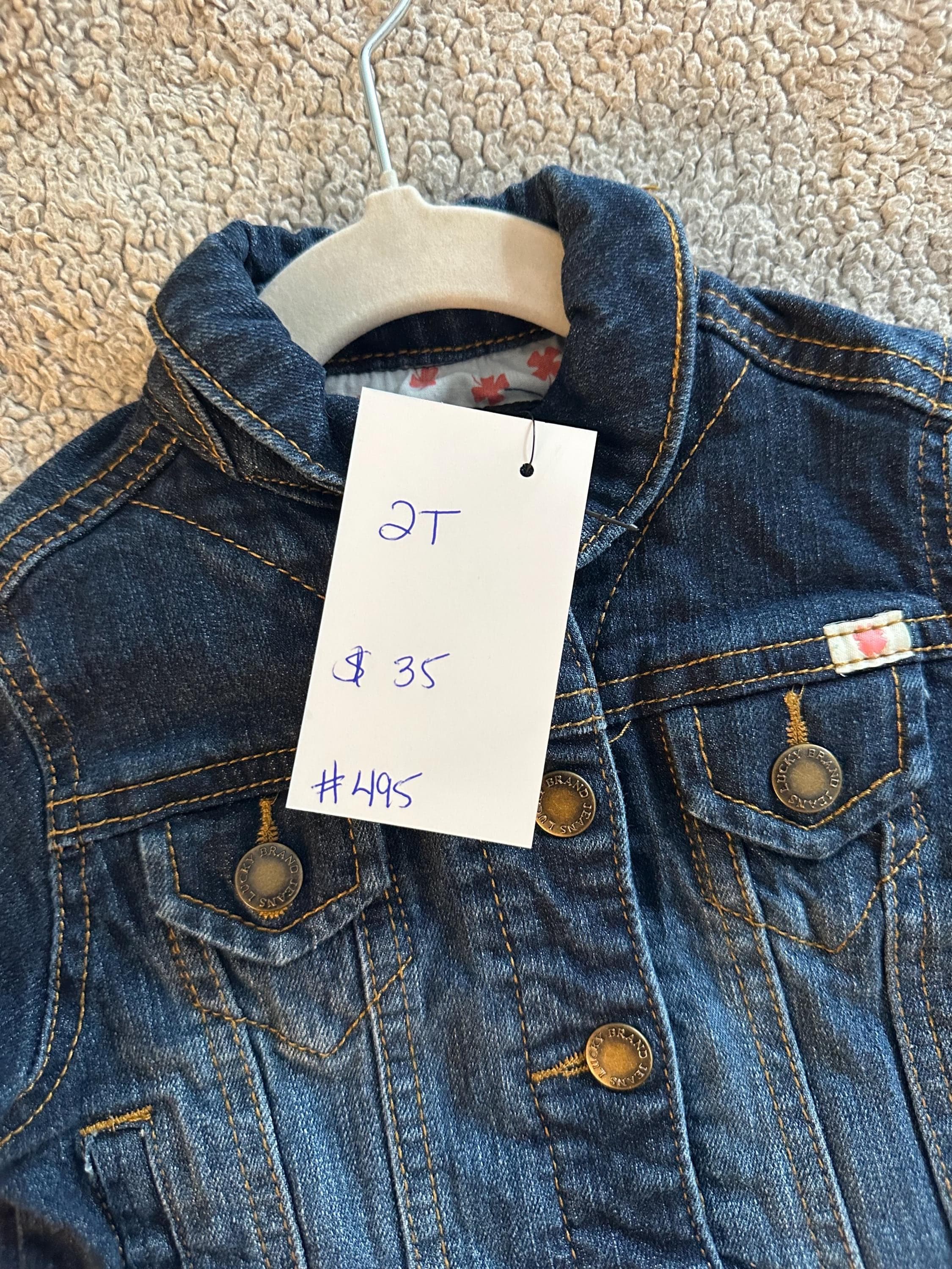 Denim jacket with dogs on the back - Thumbnail 3