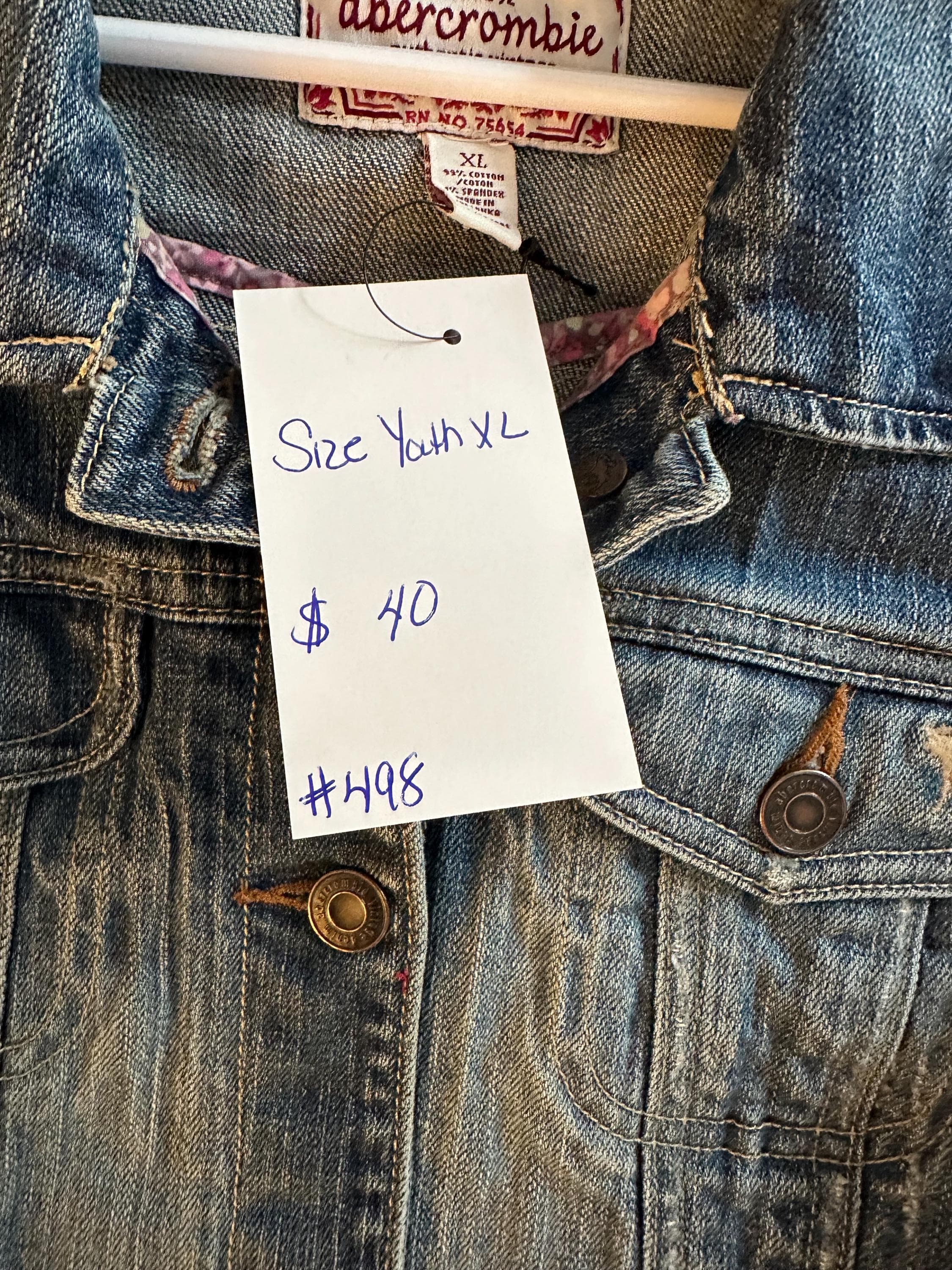 Peace love denim jacket - Thumbnail 3