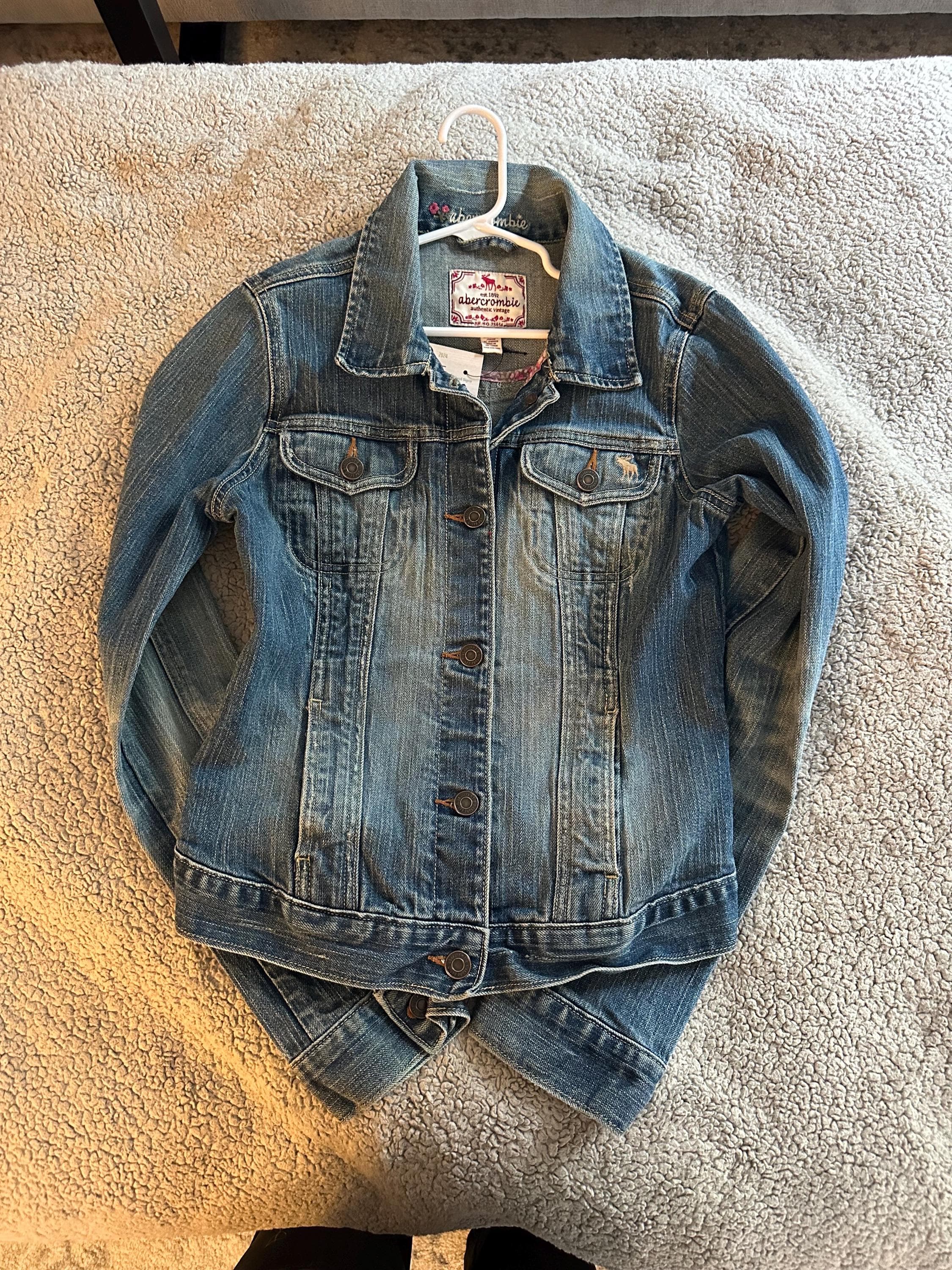 Peace love denim jacket - Thumbnail 2