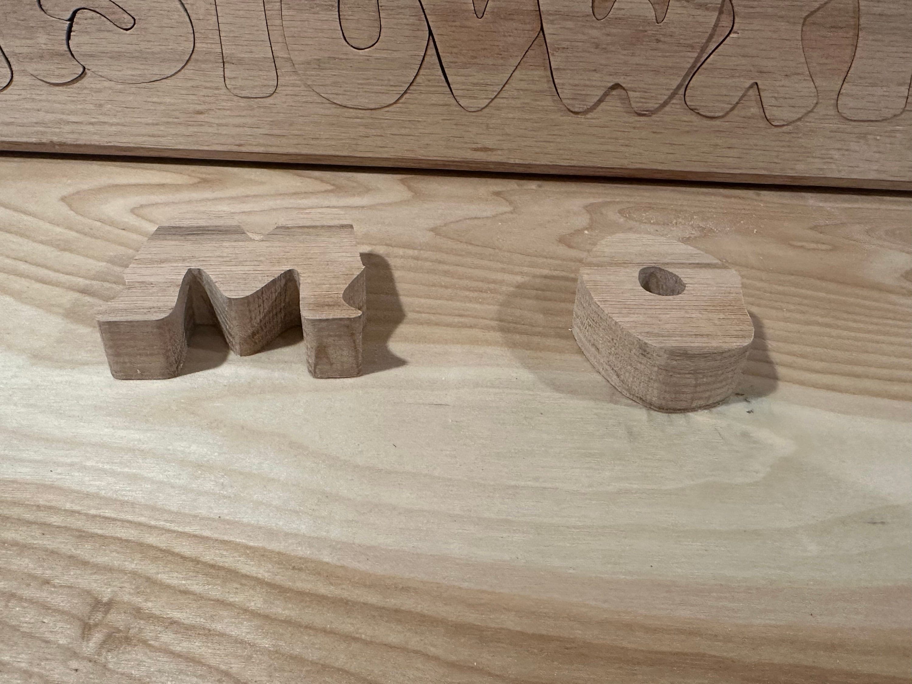 Personalized Wooden Alphabet Name Puzzle | Montessori Toy, Nursery Decor - Thumbnail 3