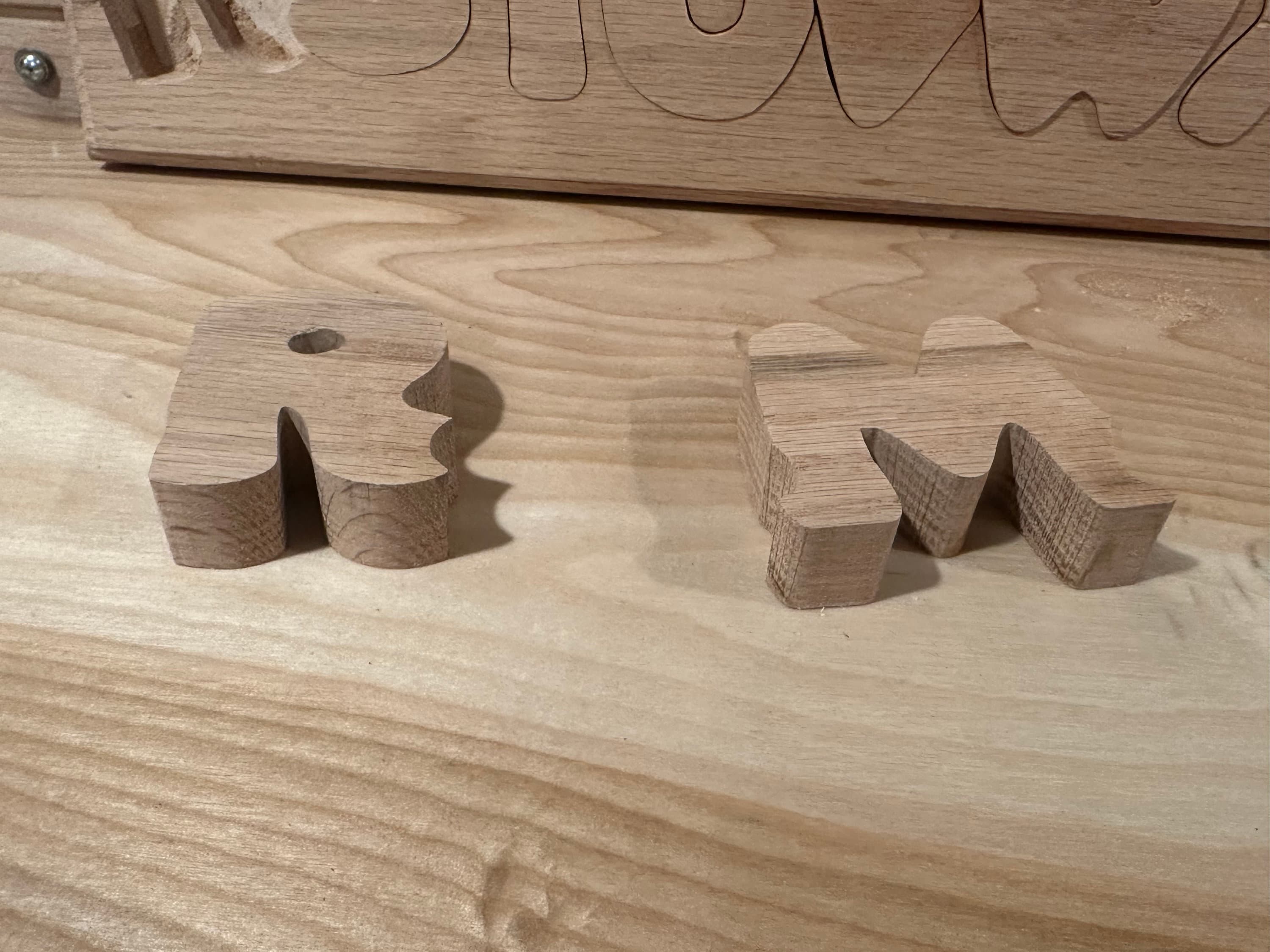 Personalized Wooden Alphabet Name Puzzle | Montessori Toy, Nursery Decor - Thumbnail 5