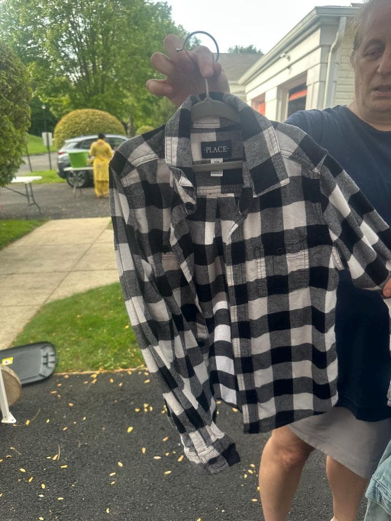 Upcycled Star Wars Flannel | Youth 7/8 | One-of-a-Kind “In a Galaxy Far, Far Away” Shirt - Thumbnail 2