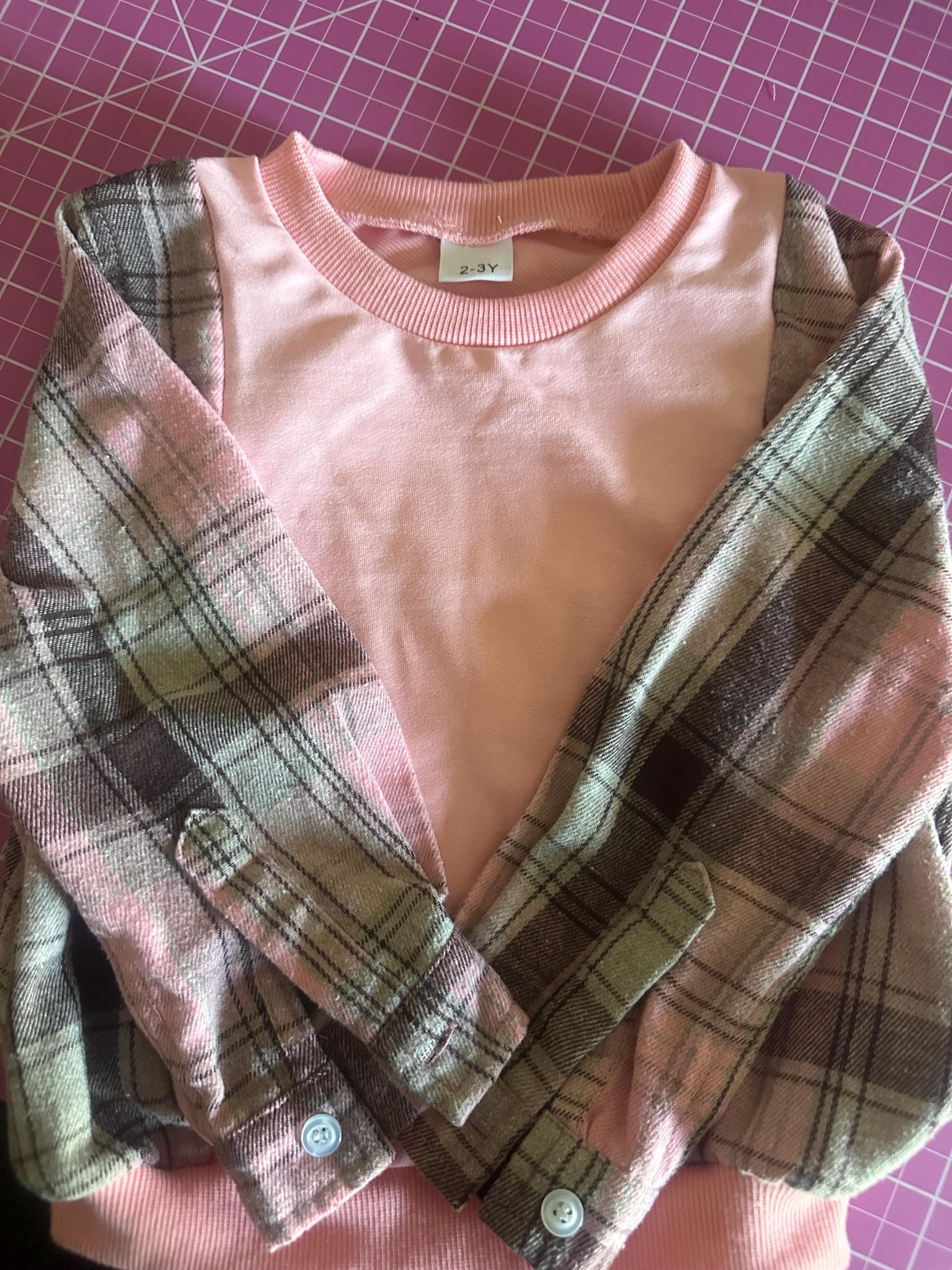 Toddler girls mash up. Sweatshirt/flannel - Thumbnail 2