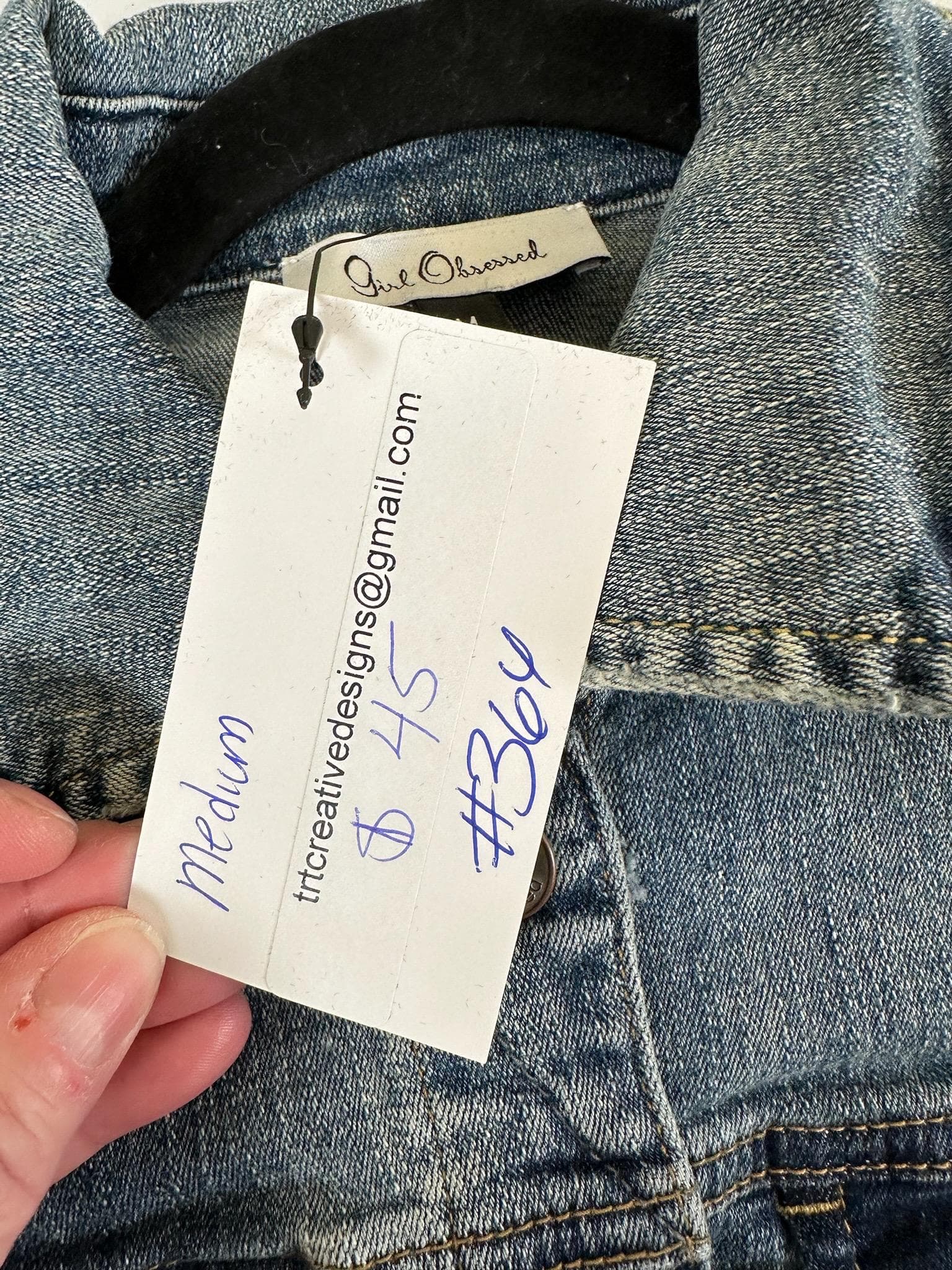 Upcycled Mets Denim Jacket | Youth Baseball Fan Apparel - Thumbnail 3