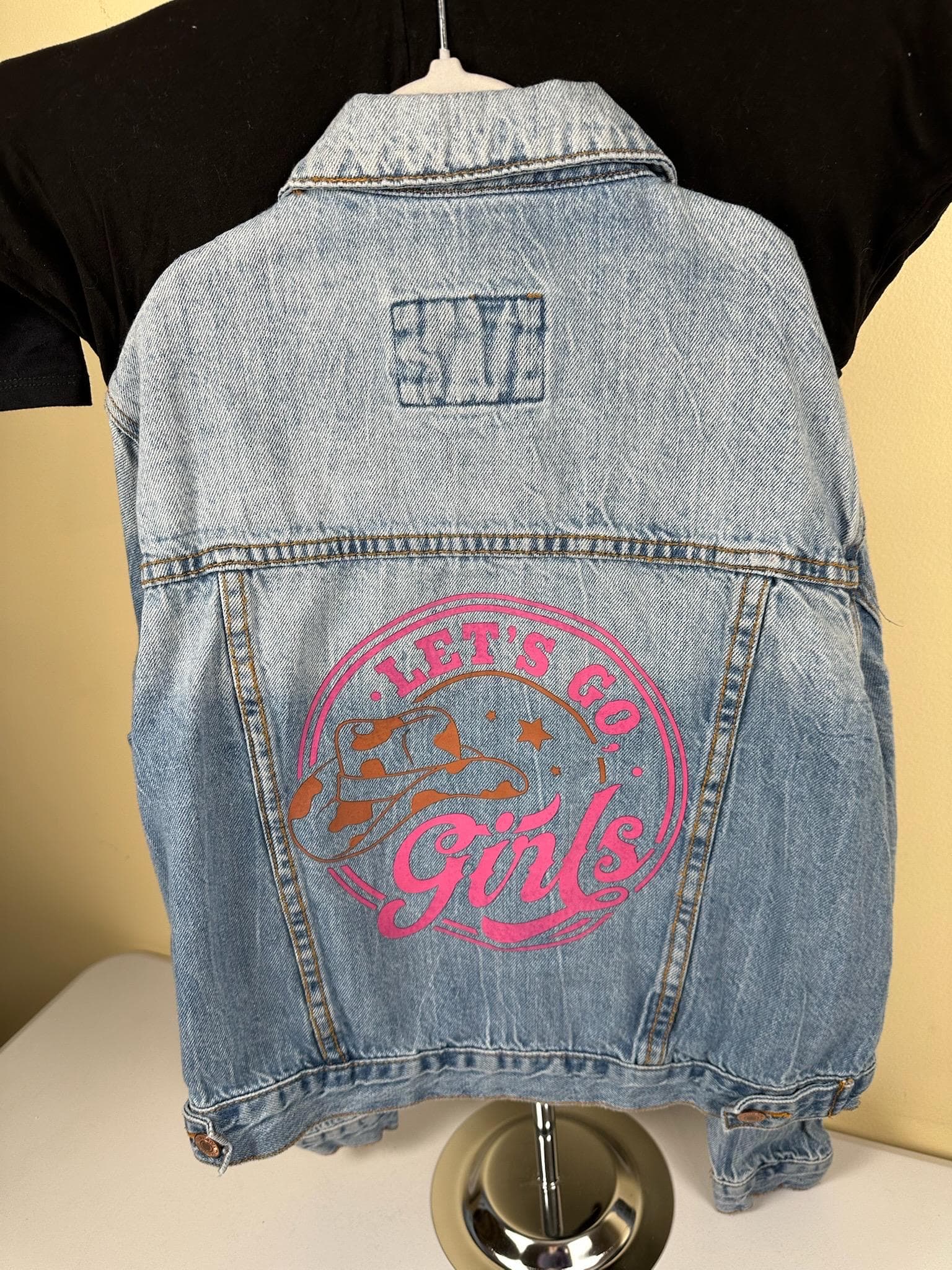 Let’s go girls Jean Jacket. Size small. - Image 1