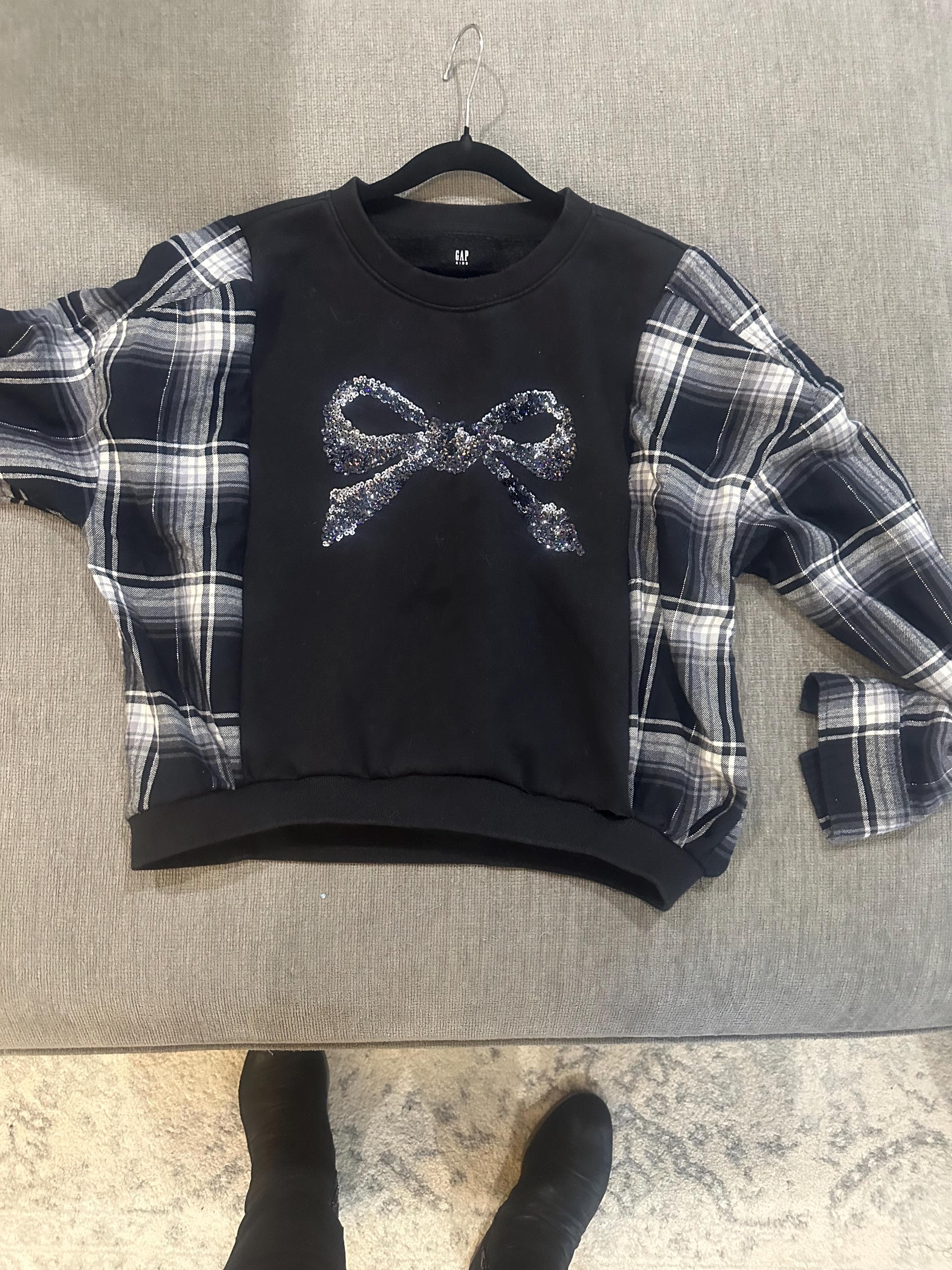 Mash up flannel sweat with sequence - Thumbnail 2