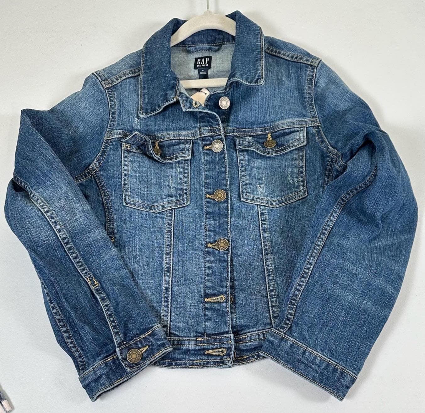 Upcycled Wicked Elphaba Denim Jacket | Musical Theater, Youth XL - Thumbnail 2