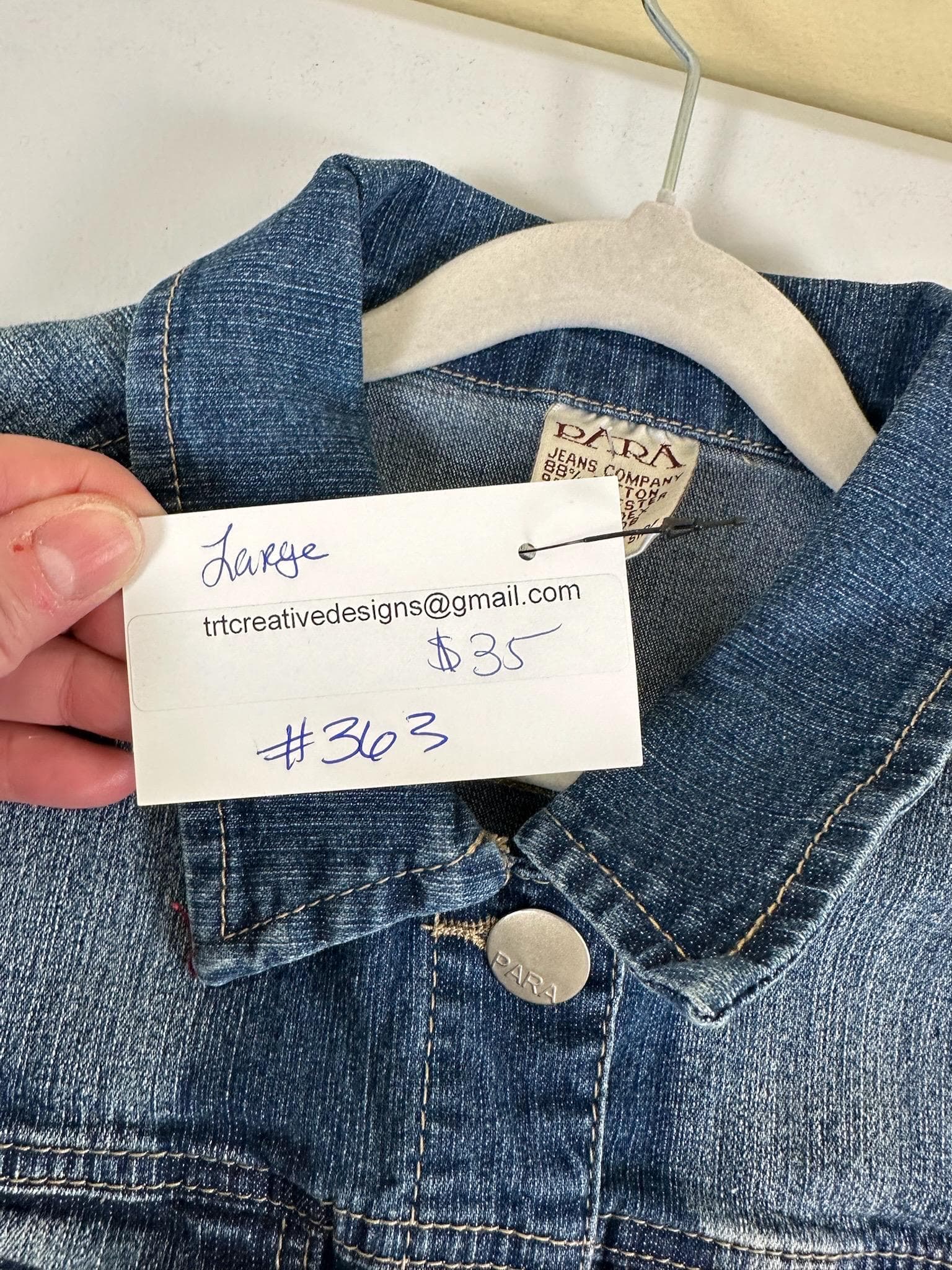 Lynyrd Skynyrd Denim Jacket | Youth Large Upcycled Rock Band Jean Jacket - Thumbnail 3