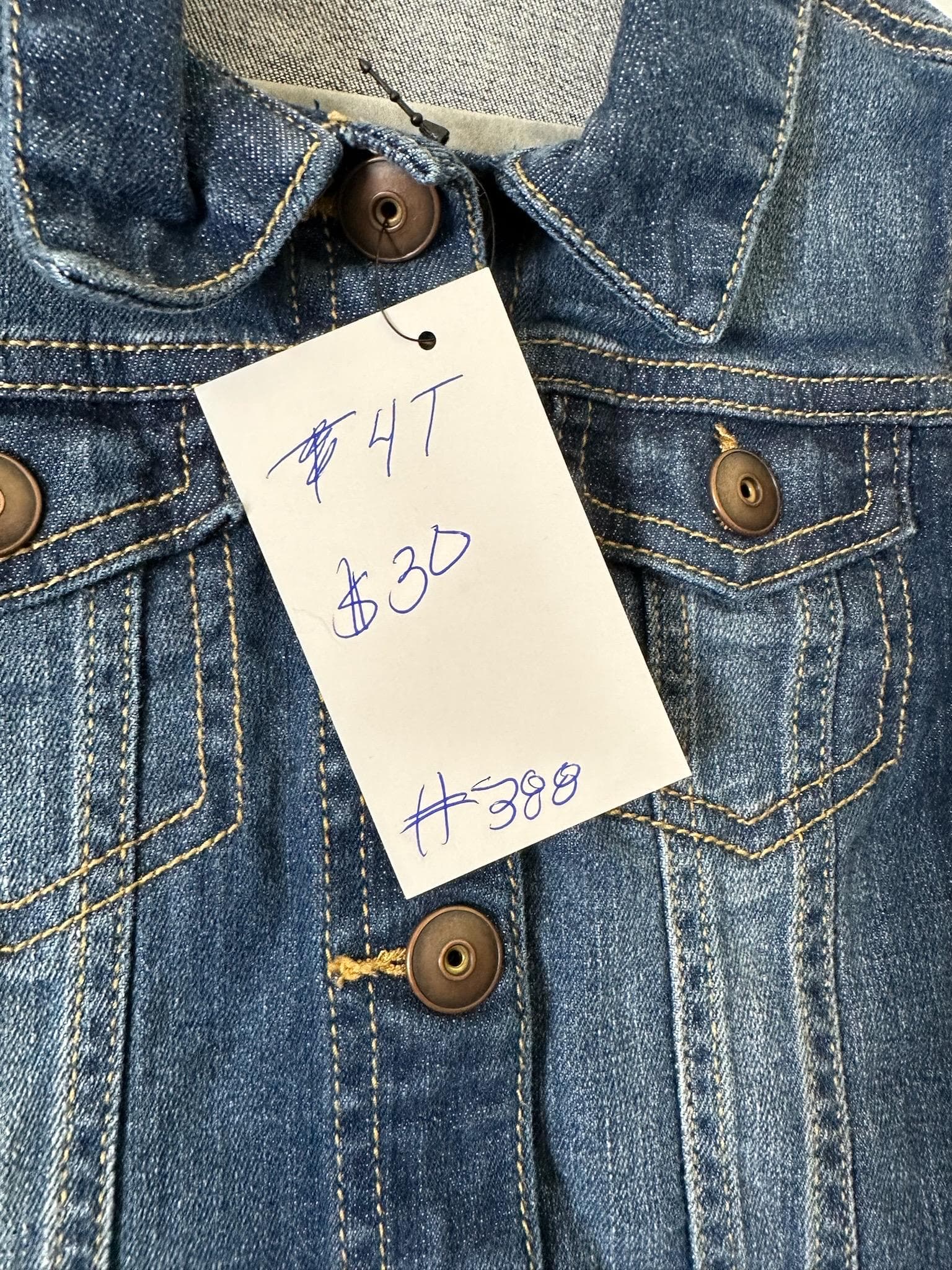 Straight Outta Diapers Jacket | 4T Toddler Denim Jacket Funny Baby Gift - Thumbnail 3