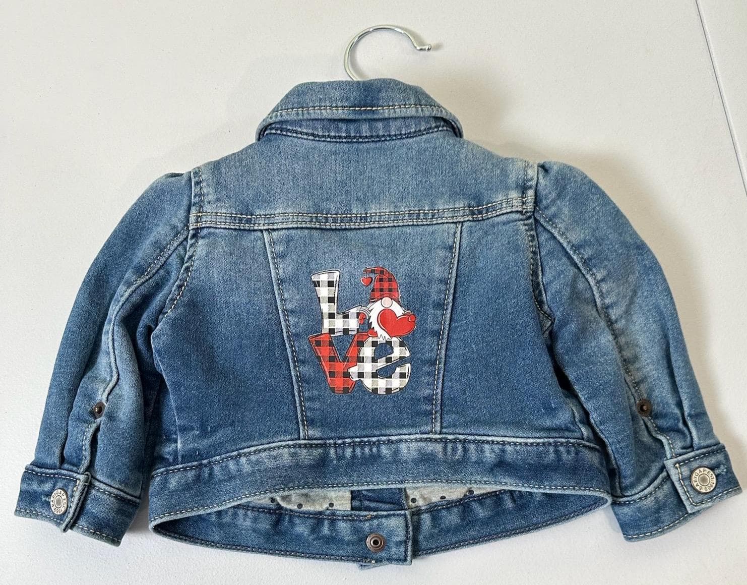 Upcycled Baby Gap Denim Jacket (0-6 Months) – Valentine Gnome Design