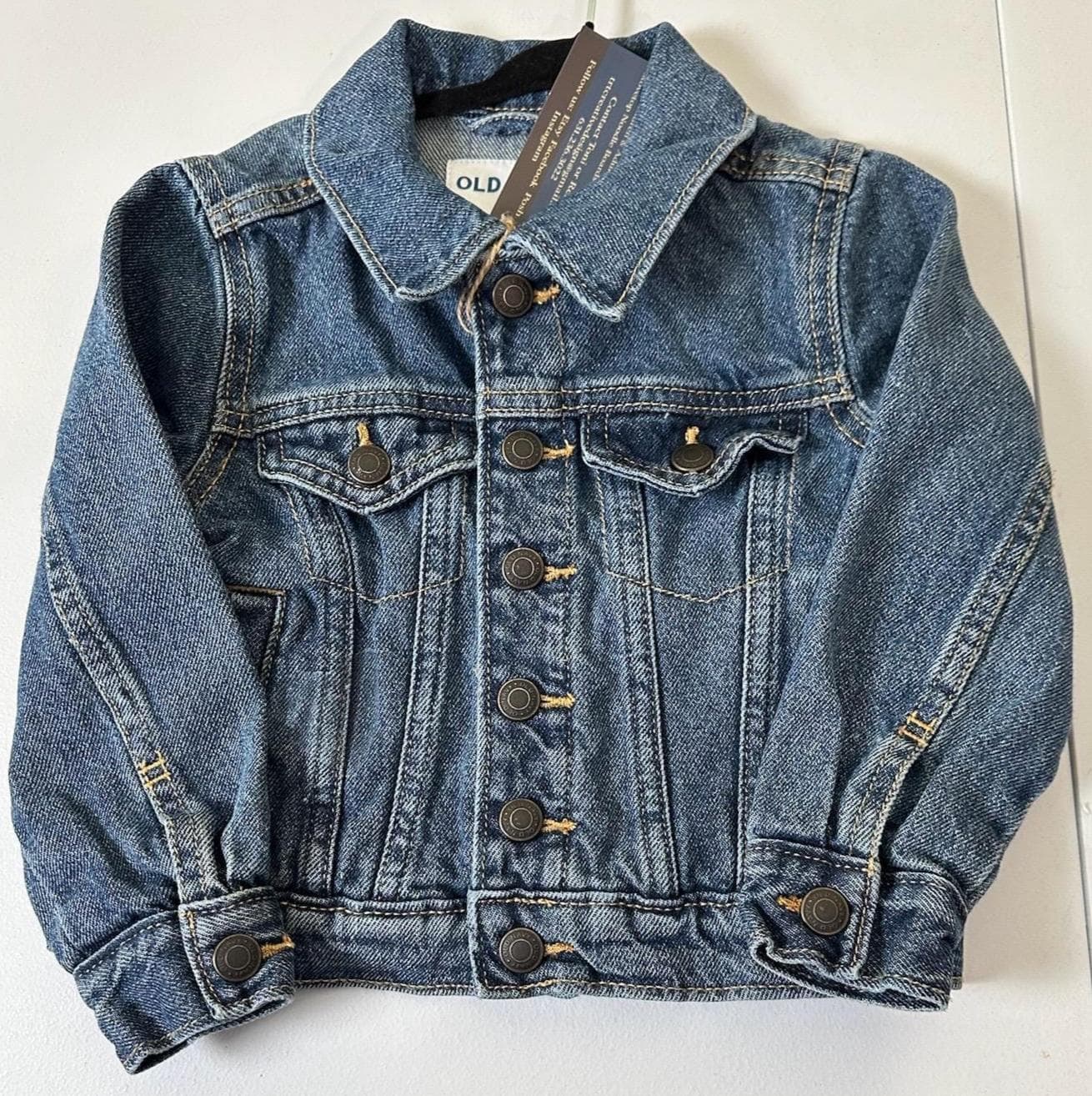 Toddler Denim Jacket – Green Heart, Boutique Style (Size 3T) - Thumbnail 2