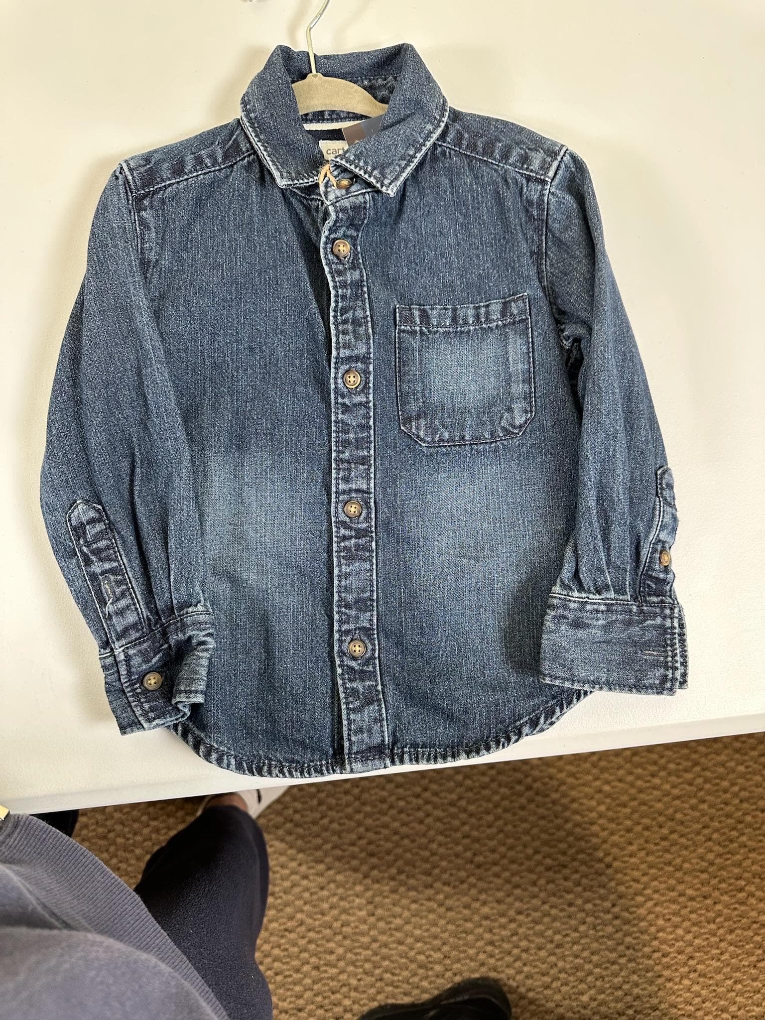 Kids Western Denim Jacket – Highland Cow, Cowgirl Outfit (2T Size) - Thumbnail 2