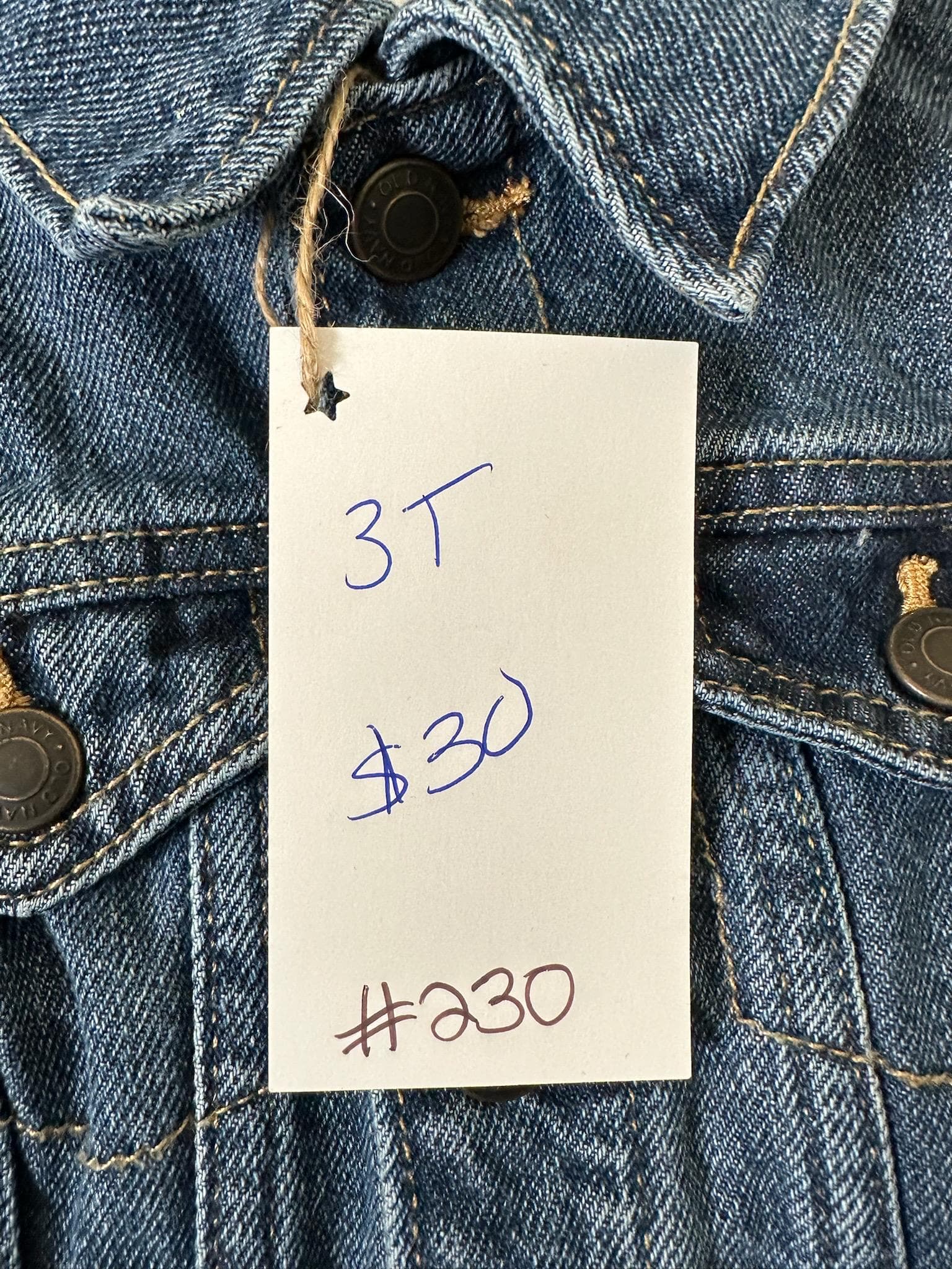 Toddler Denim Jacket – Green Heart, Boutique Style (Size 3T) - Thumbnail 3