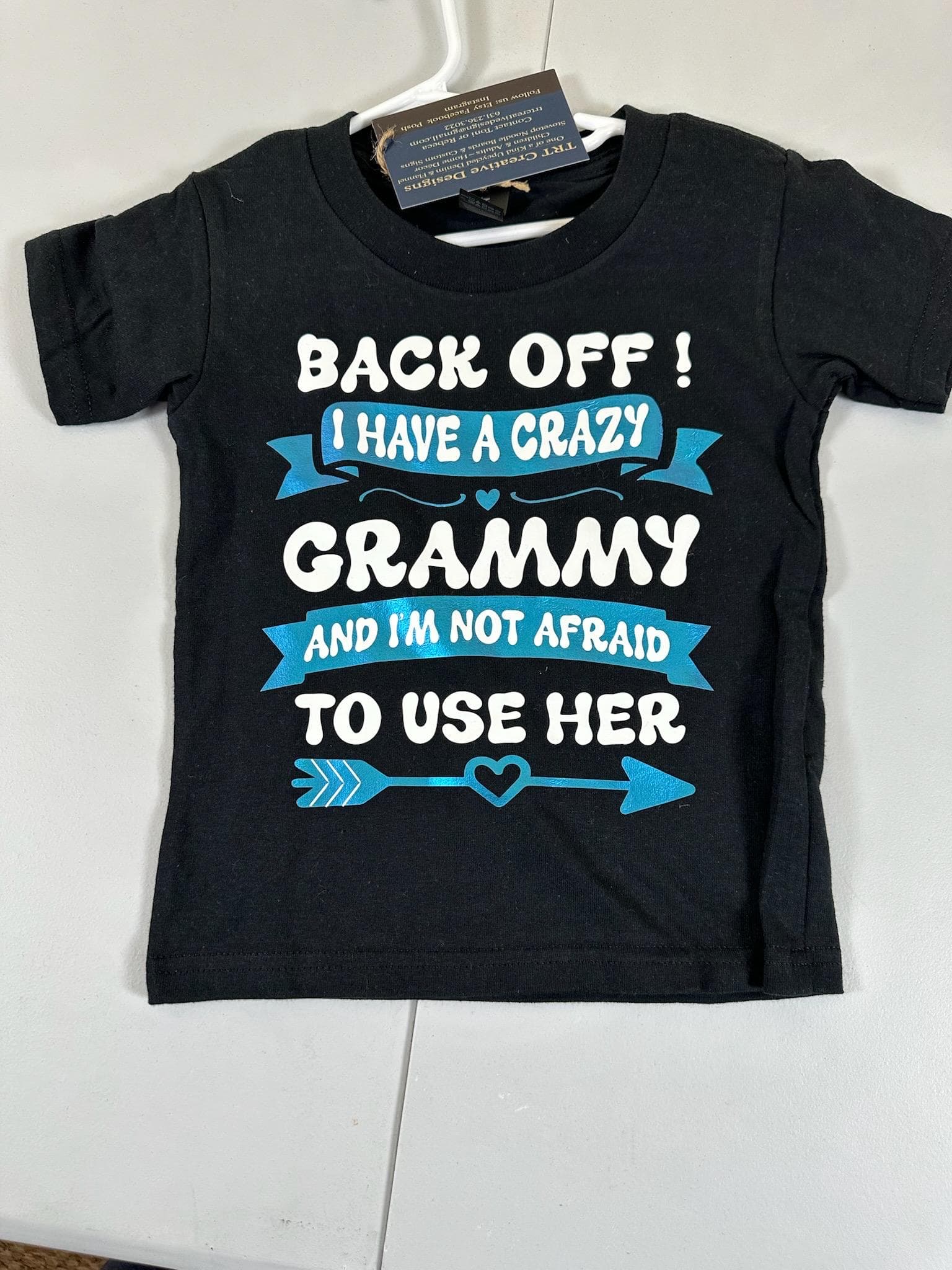 Funny Grammy Toddler T-Shirt – Crazy Grammy Gift, Size 3T