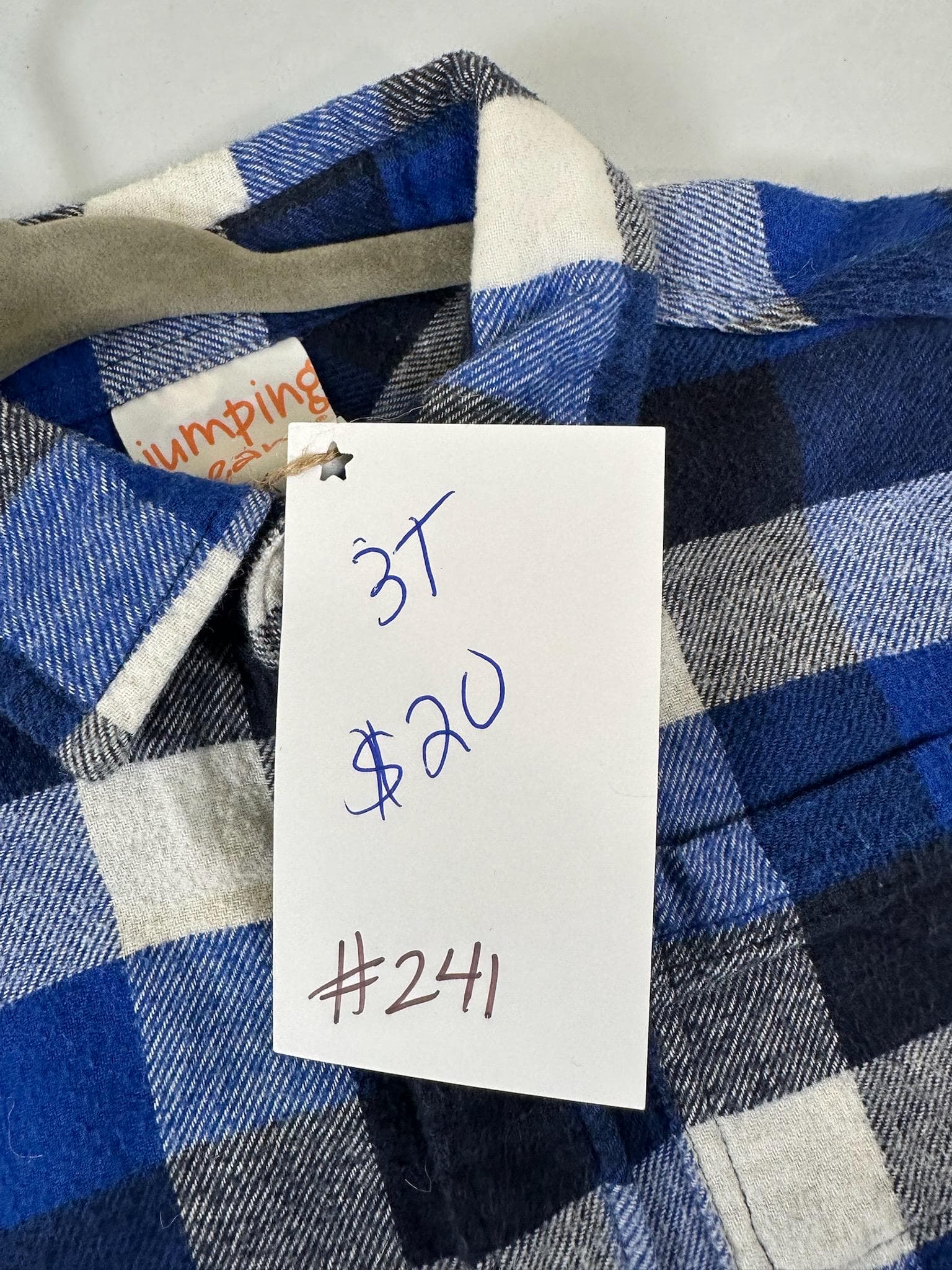 Upcycled Toddler Flannel Shirt – Tractor Design, Size 3T - Thumbnail 2