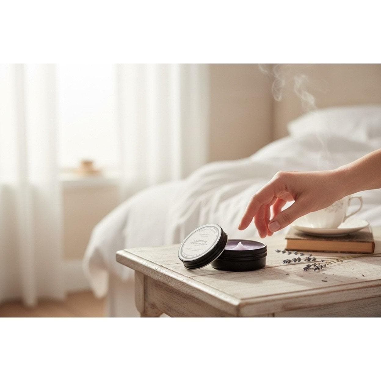 Michelle's Creatives Lavender Oil Salve Unisex 2oz Black New Organic Handmade - Thumbnail 4