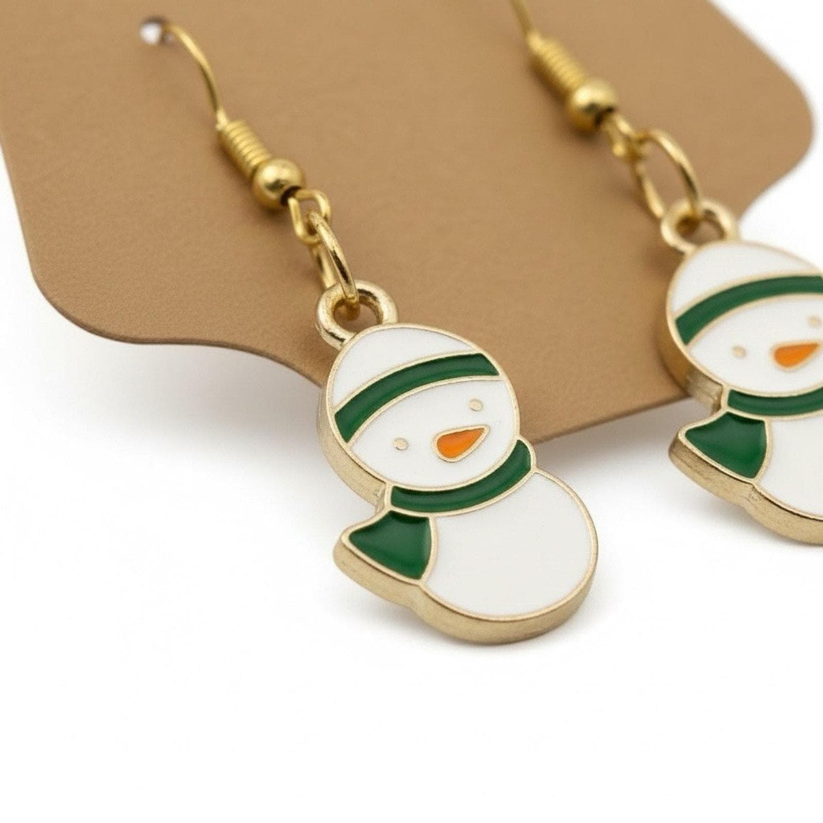 Handmade Christmas Penguins Earrings - Thumbnail 2