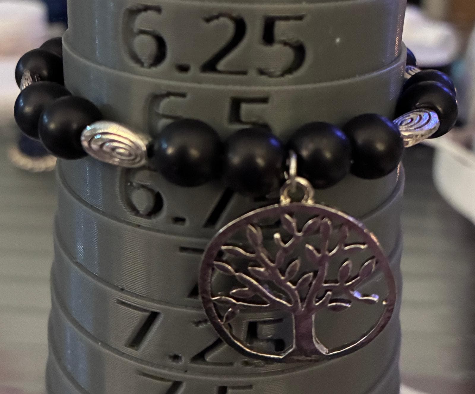 Handmade Tree of life beaded bracelet size 6.5” - Thumbnail 4