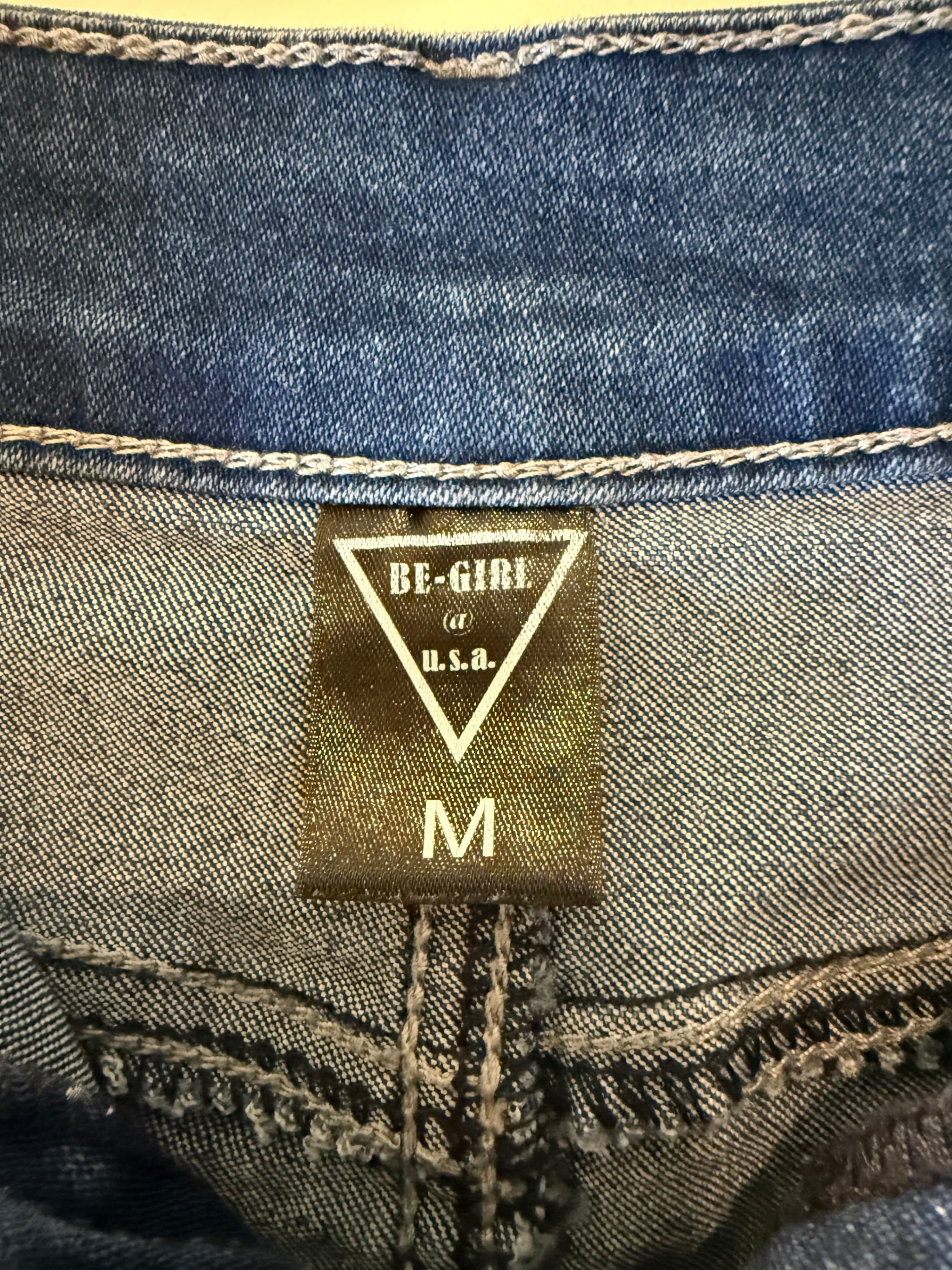 Denim Skirt - Classic Fit, Knee-Length, Dark Wash - Thumbnail 2