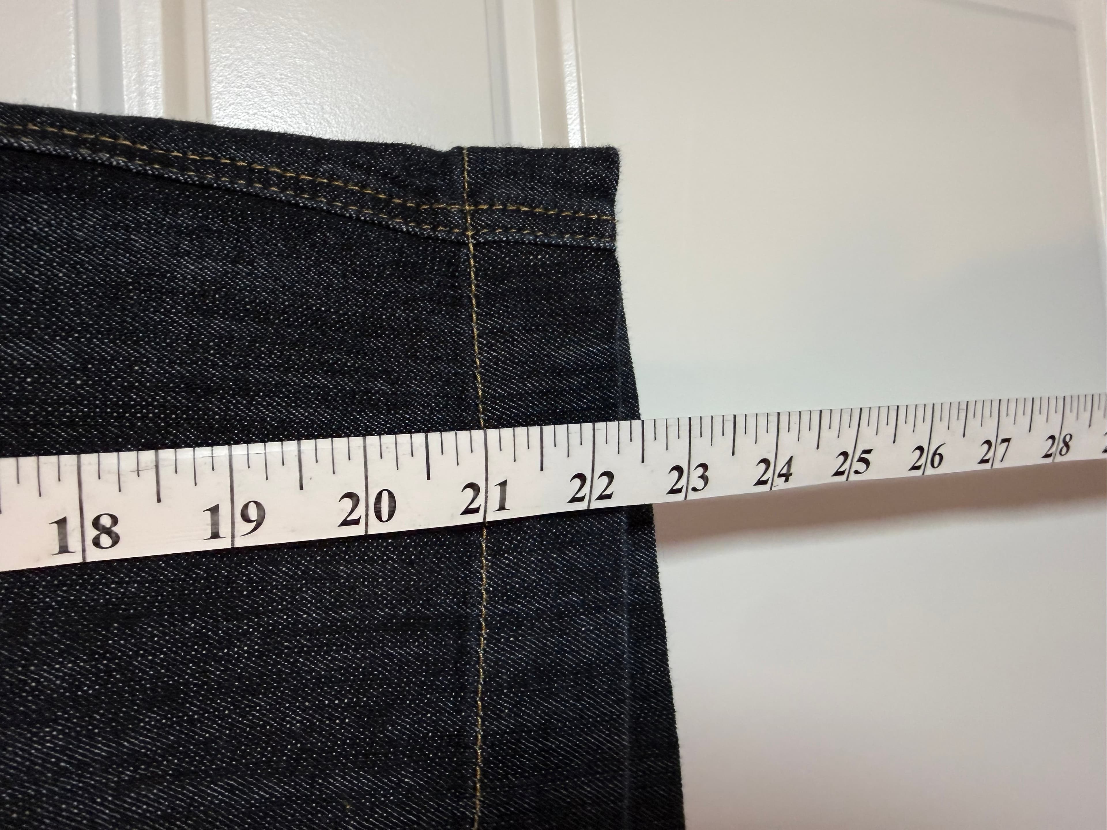 Denim Skirt - Classic Fit, Mid-Length, Size Medium - Thumbnail 3