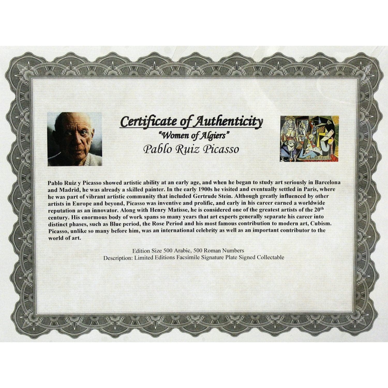 Gallery Framed Art Print 'Women of Algiers' By Pablo Picasso - Thumbnail 3