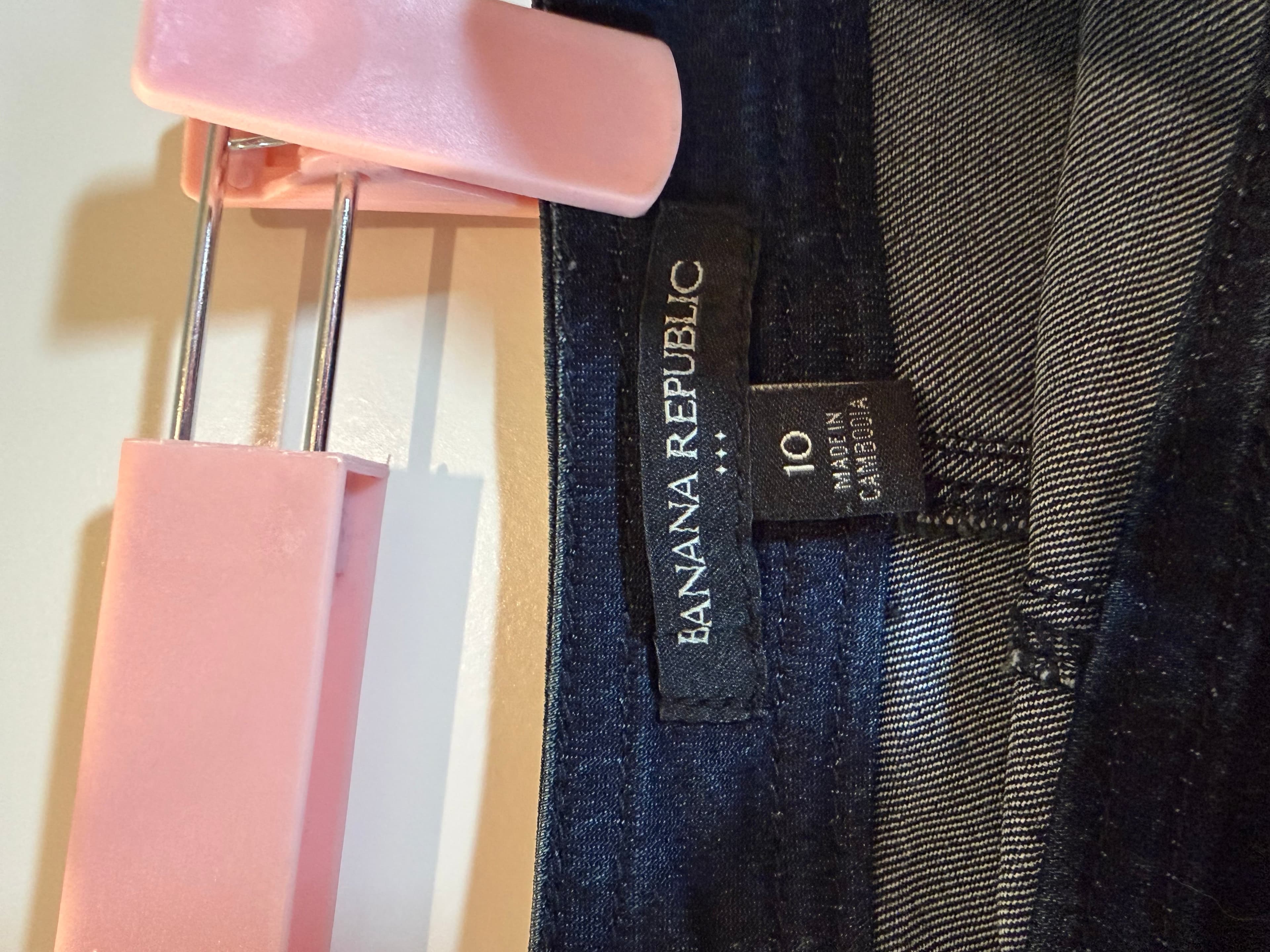 Denim Pencil Skirt - Classic Fit, Dark Wash, Size 10 - Thumbnail 2