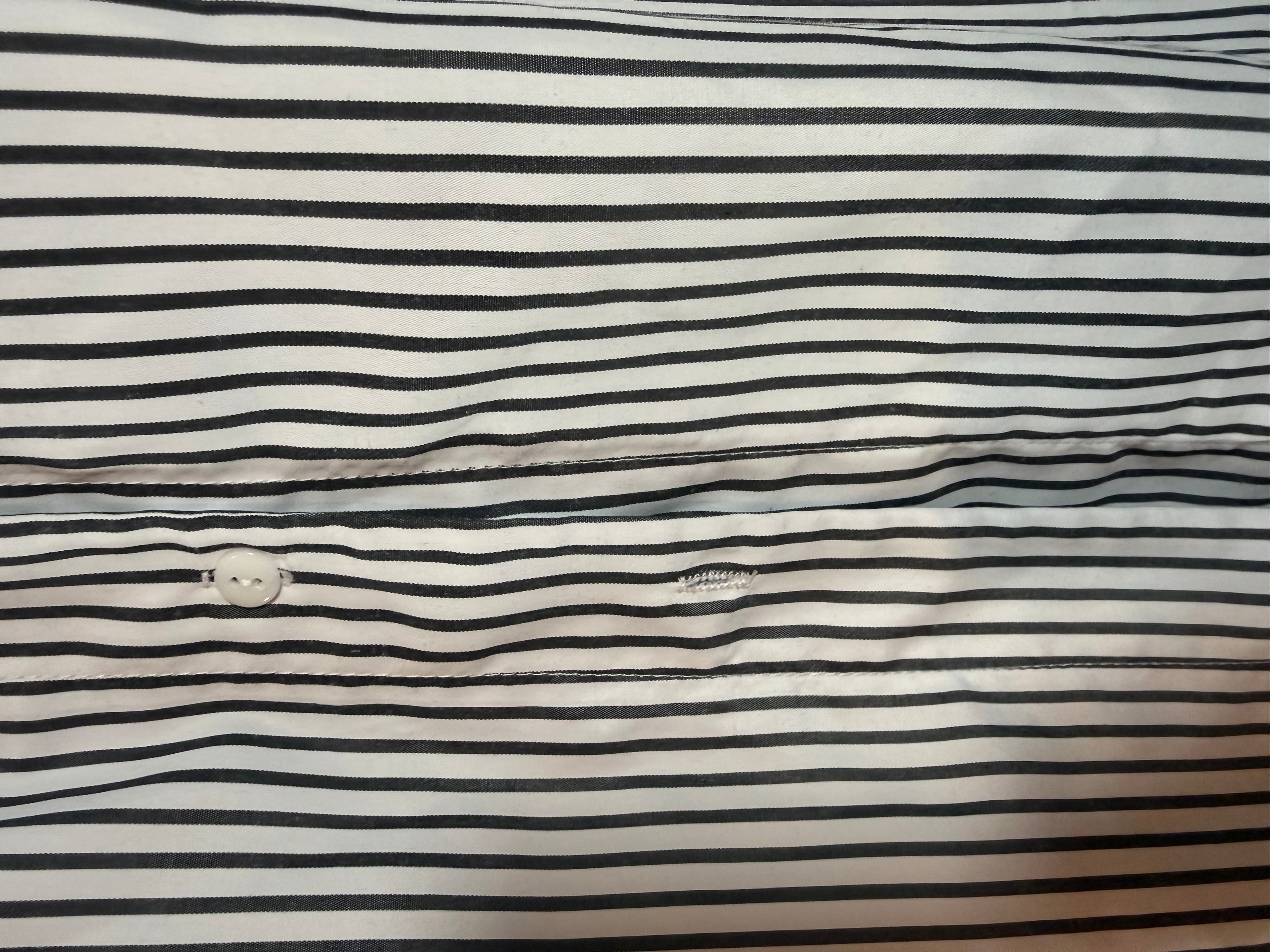 Black and white Striped Maxi Skirt with Button Detail size small - Thumbnail 2