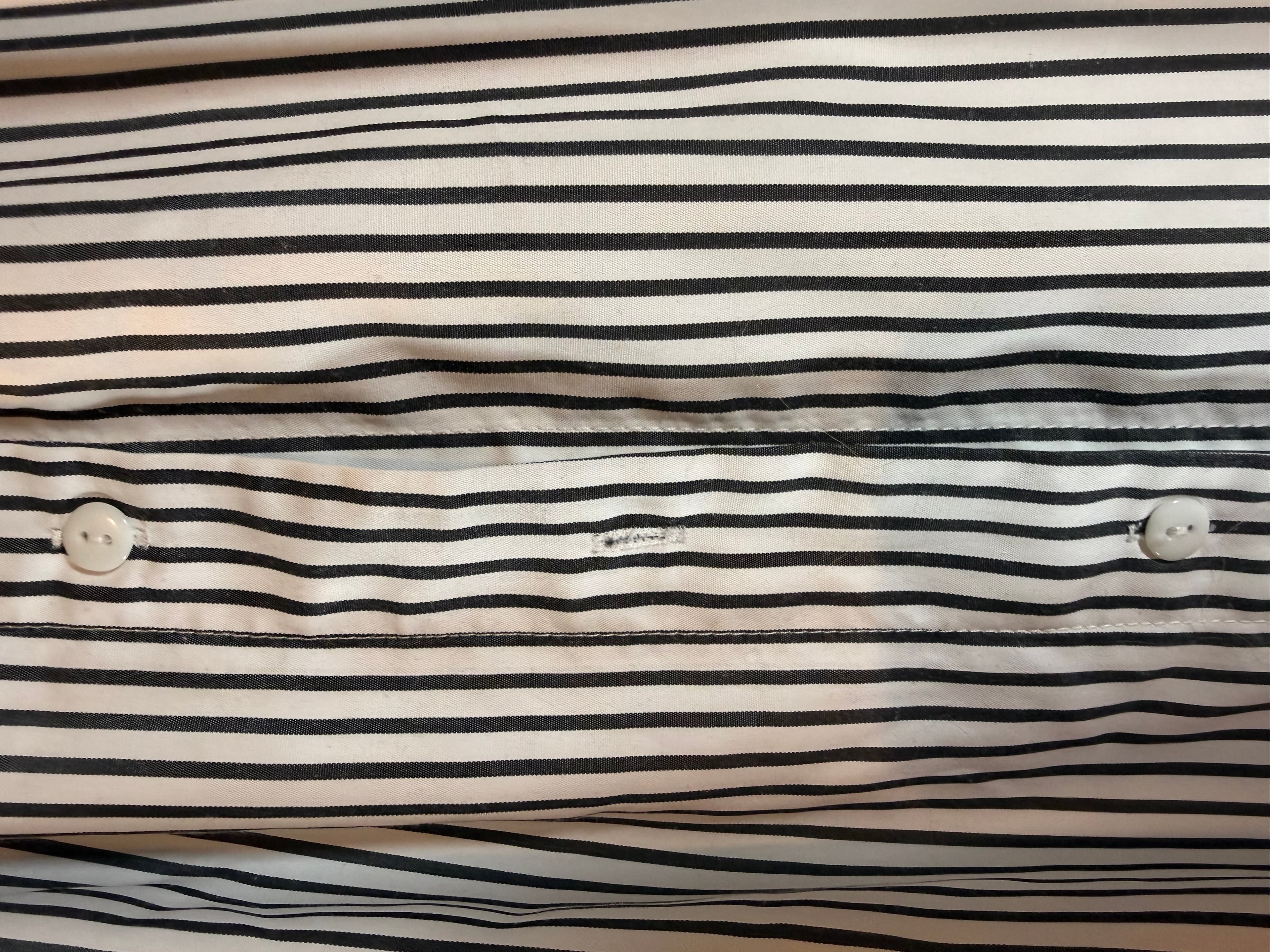 Black and white Striped Maxi Skirt with Button Detail size small - Thumbnail 3