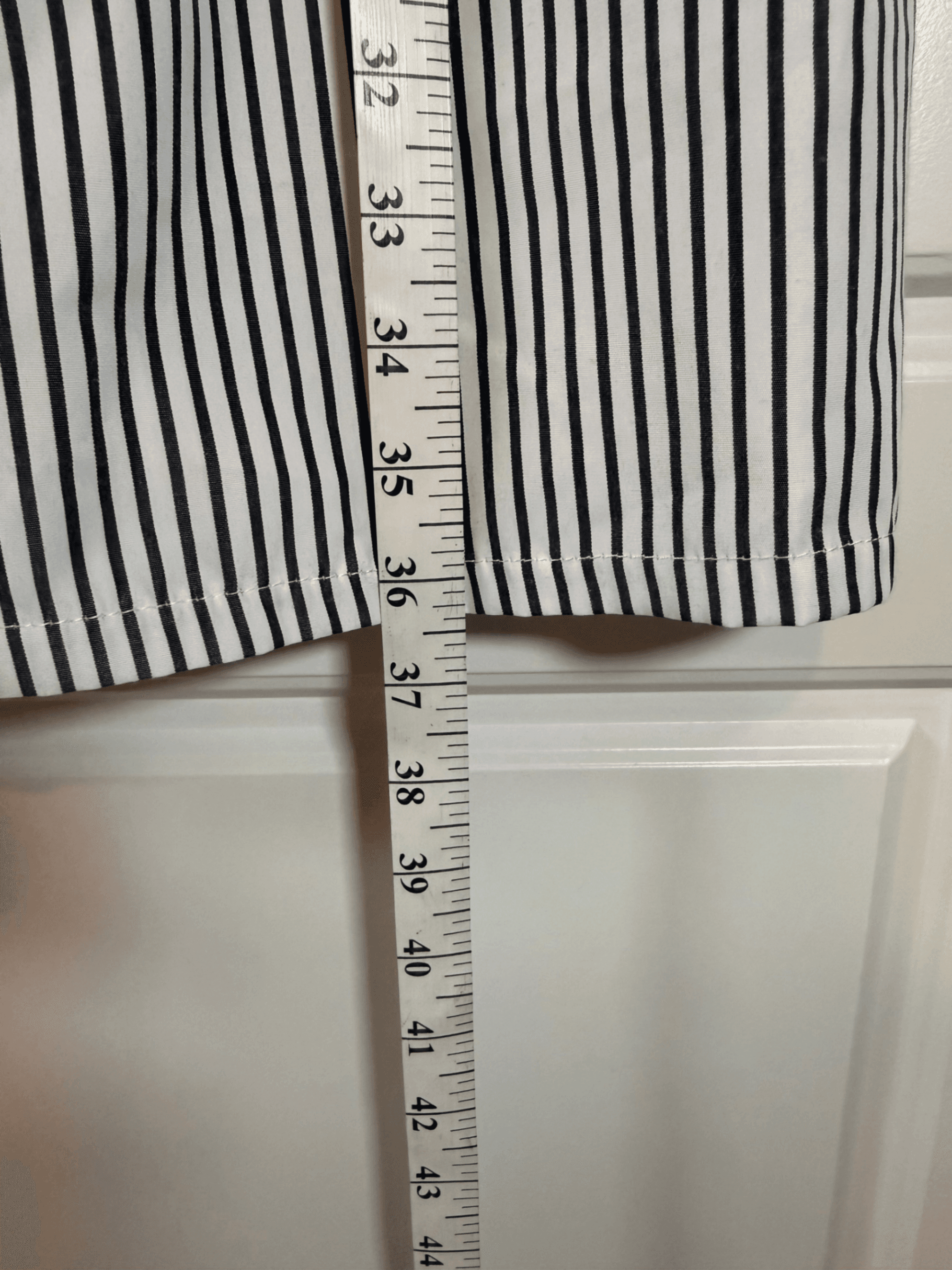 Black and white Striped Maxi Skirt with Button Detail size small - Thumbnail 5