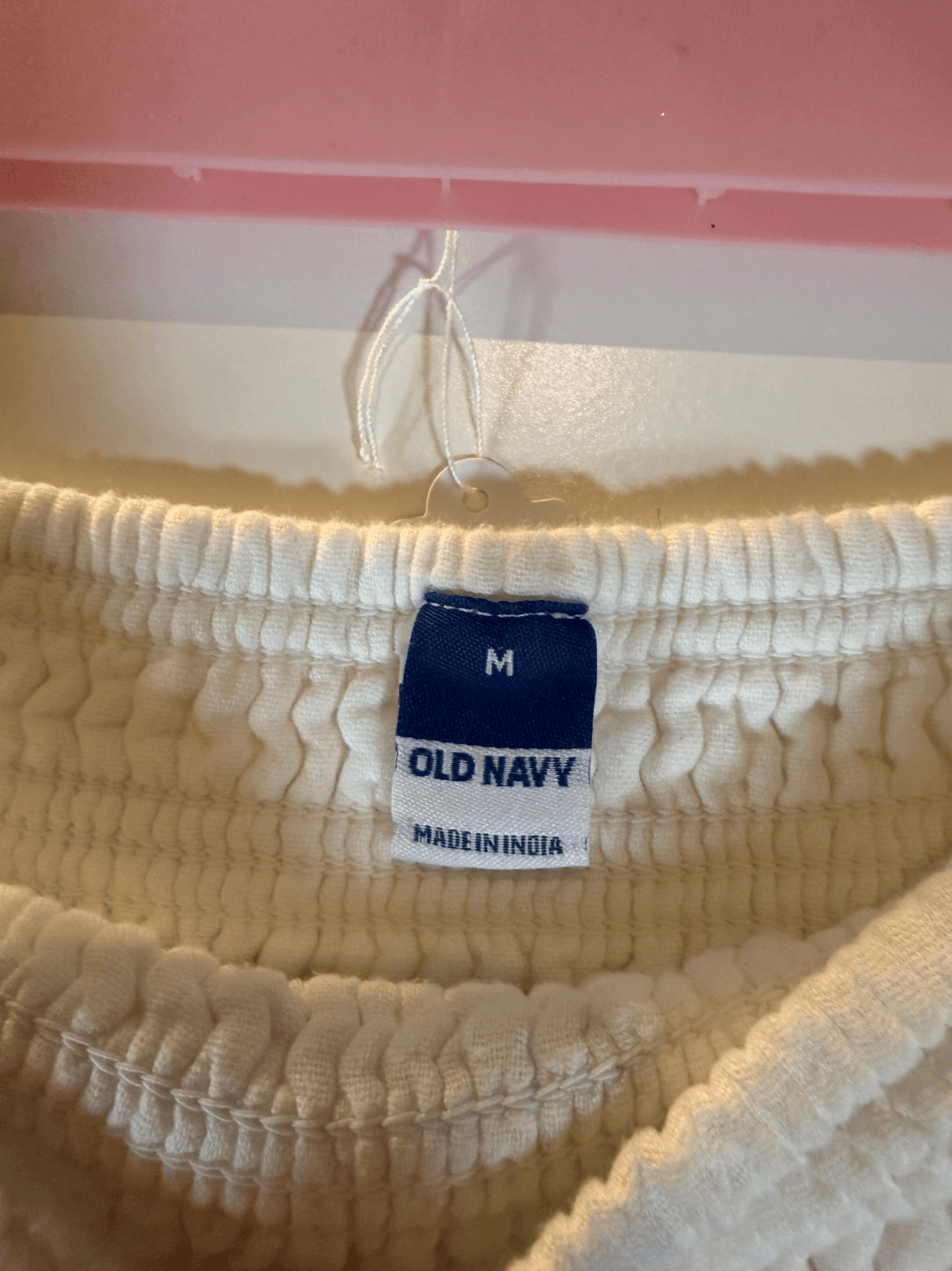 White Smocked Maxi Skirt - Thumbnail 2