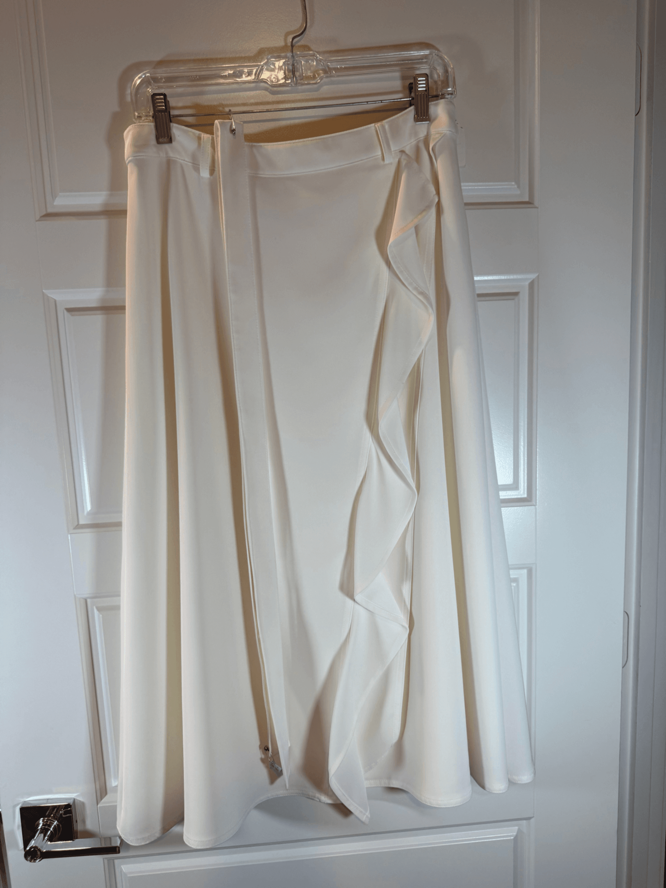 Ivory Ruffled Midi Skirt size 6 - Thumbnail 2