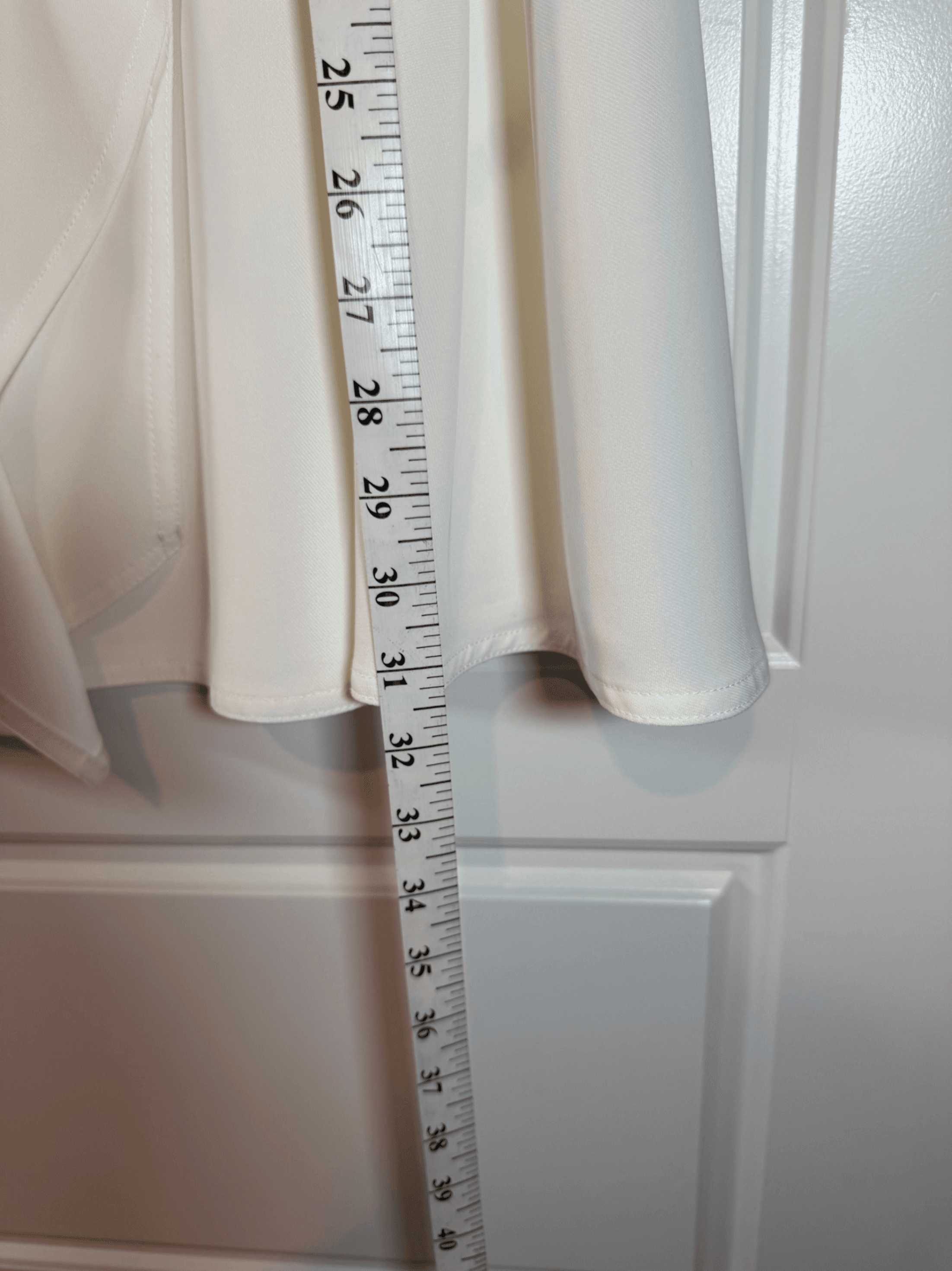 Ivory Ruffled Midi Skirt size 6 - Thumbnail 4