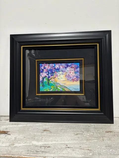 "Cherry Blossoms" Framed Signed Serigraph By Peter Max - Image 1